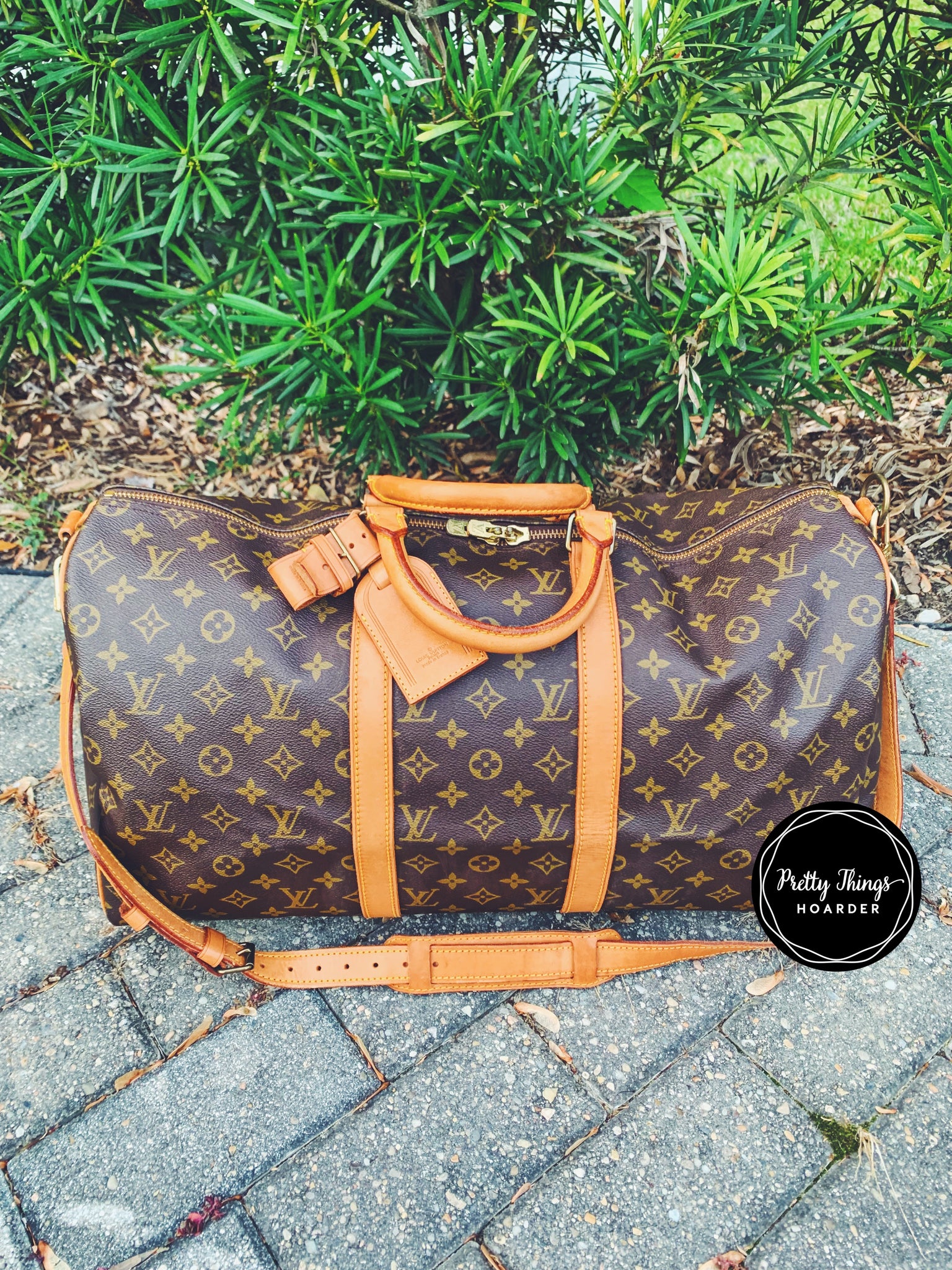 LOUIS VUITTON Keepall Bandouliere 50 Duffel Bag