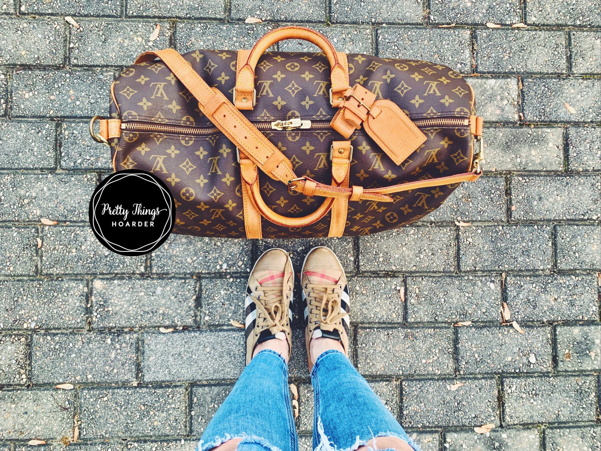 LOUIS VUITTON Keepall Bandouliere 50 Duffel Bag