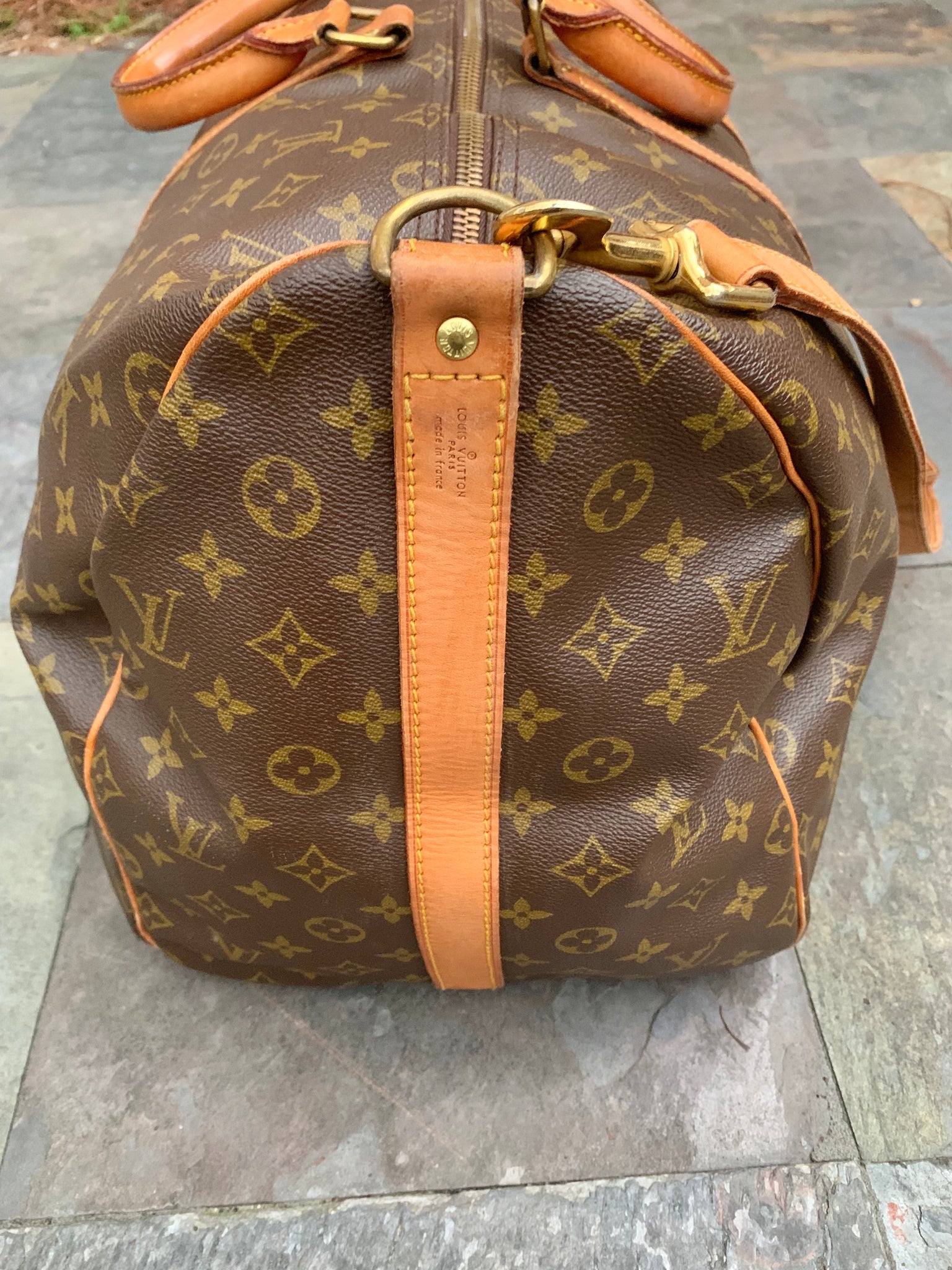 LOUIS VUITTON Keepall 55 Bandouliere Duffel Bag