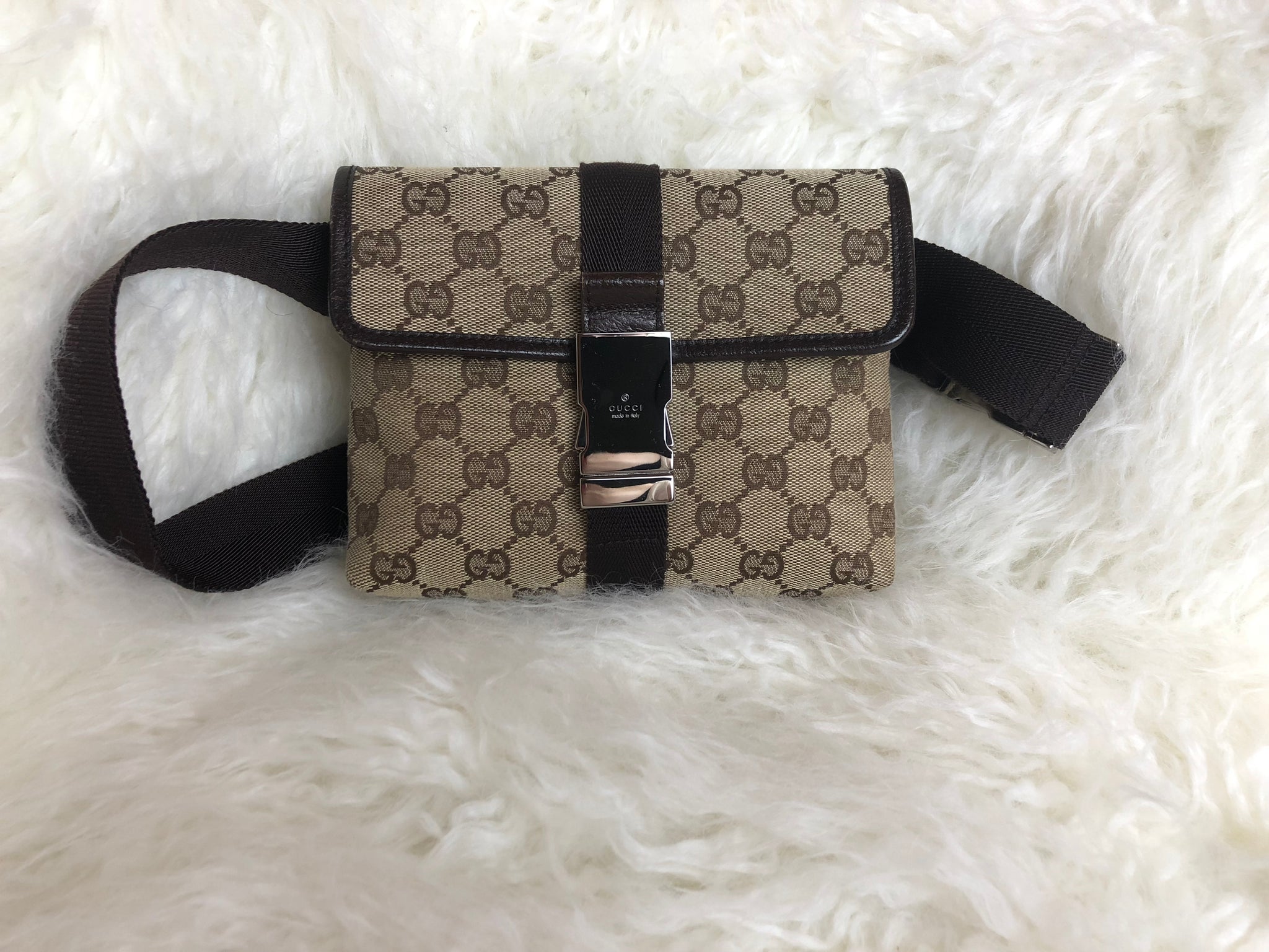 GUCCI Supreme Brown Bum Bag (Fanny Pack)