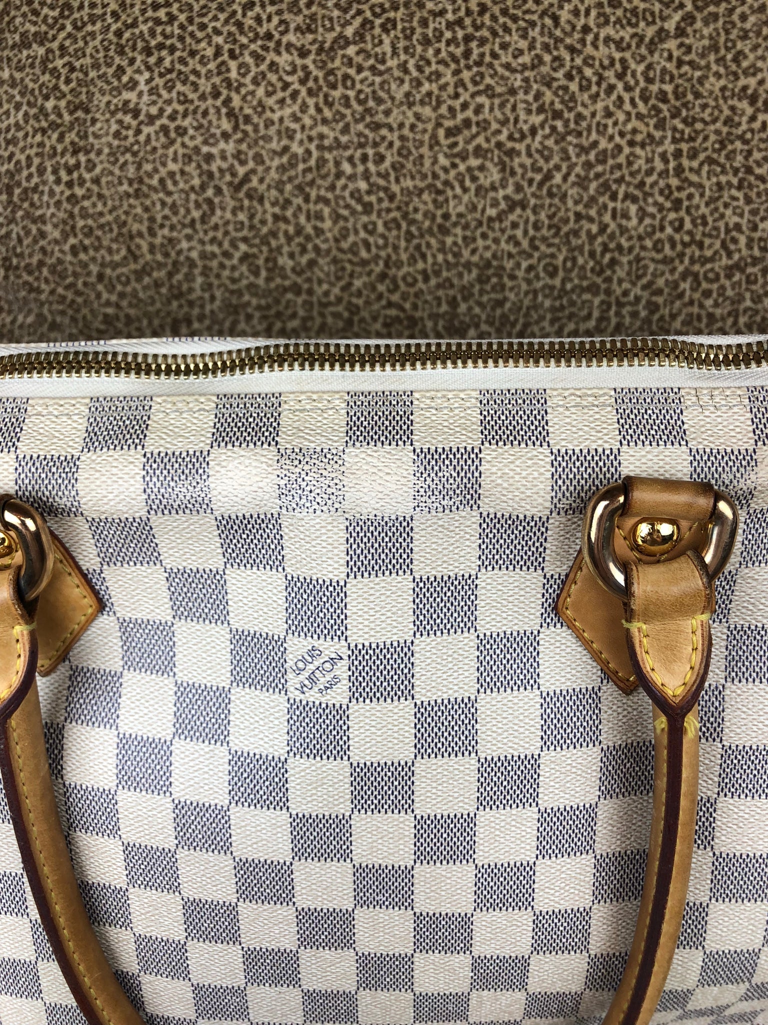 LOUIS VUITTON Damier Azur Saleya GM