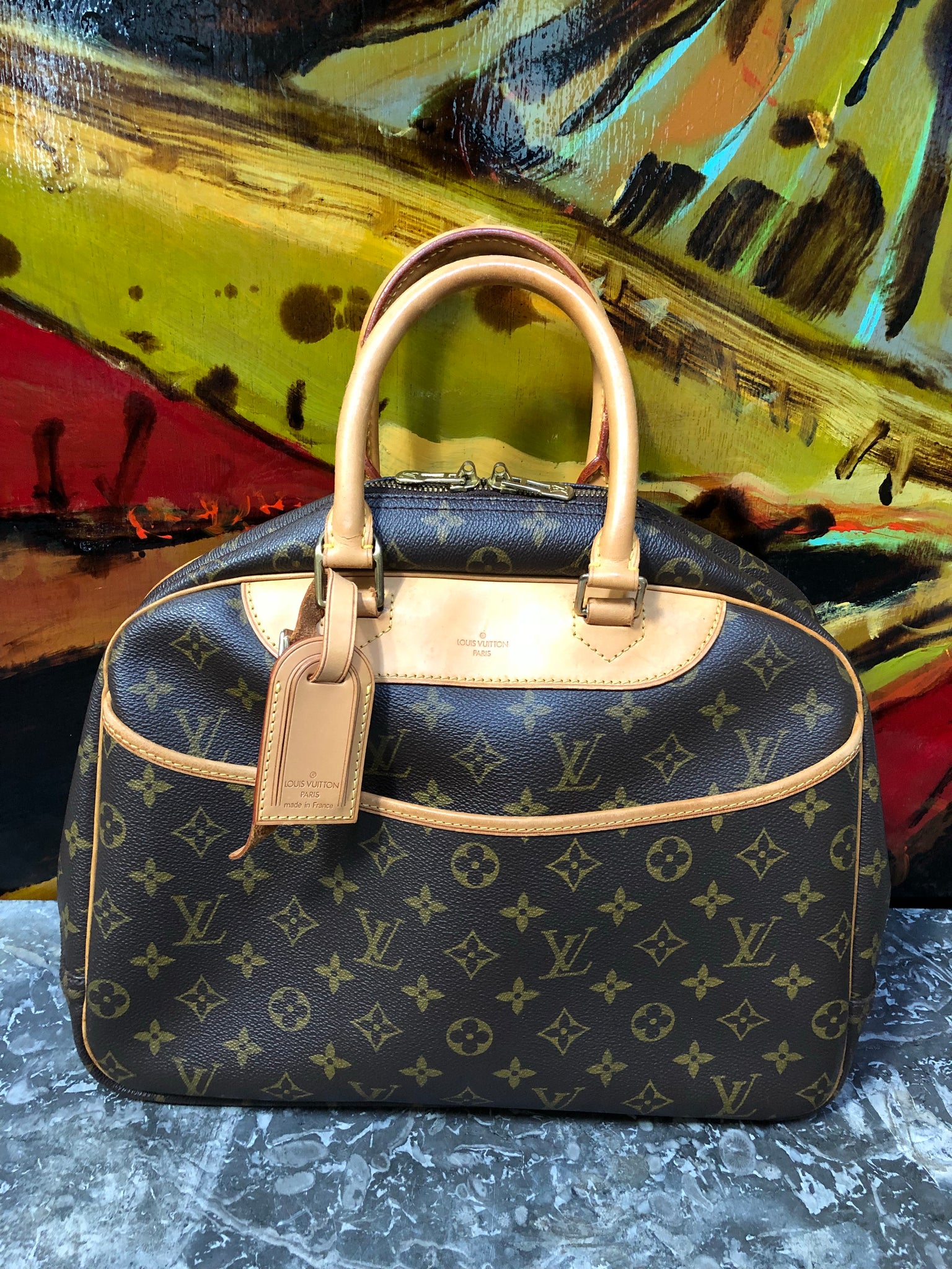 LOUIS VUITTON Monogram Deauville Bag