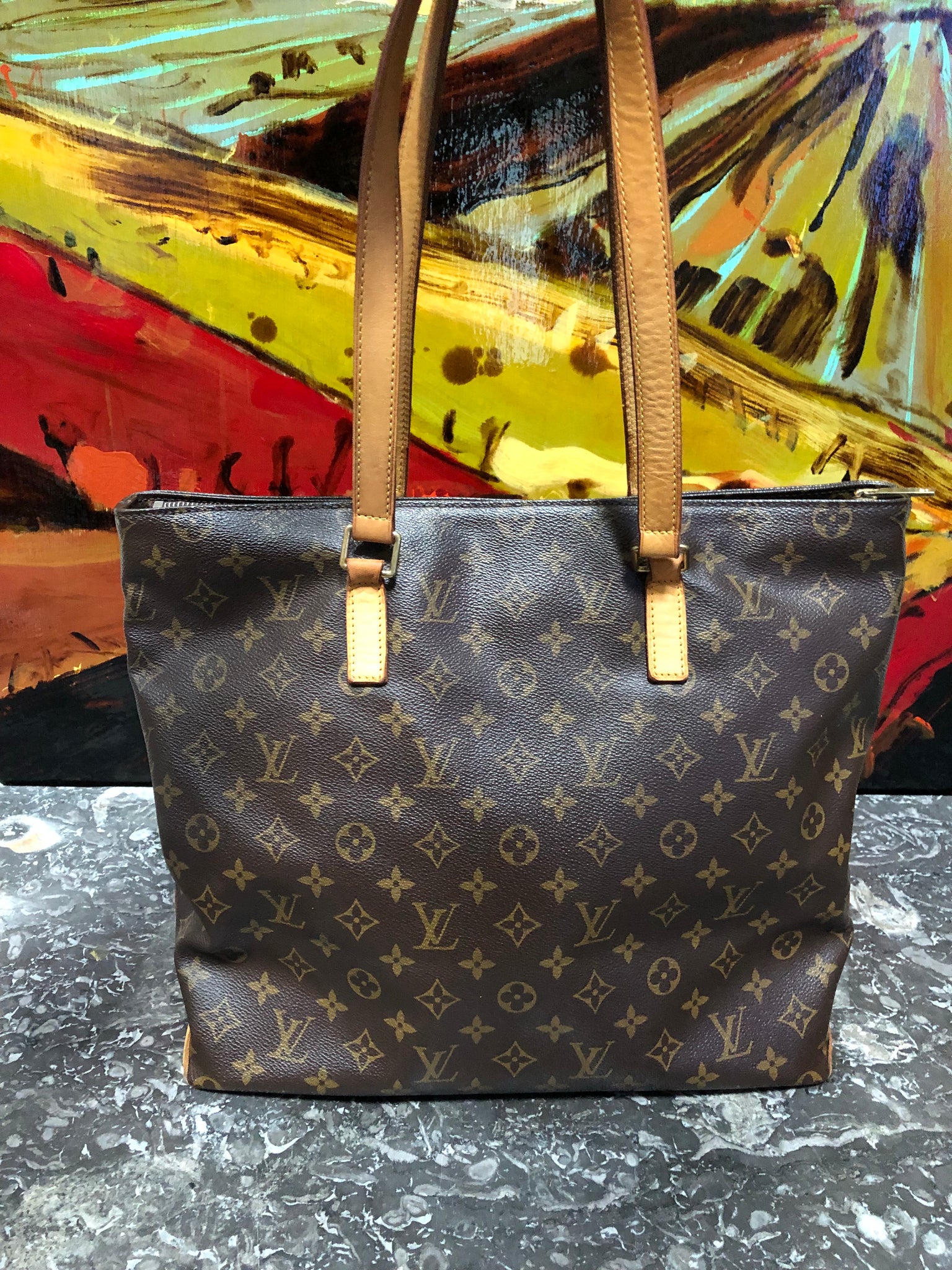 LOUIS VUITTON Cabas Mezzo Tote