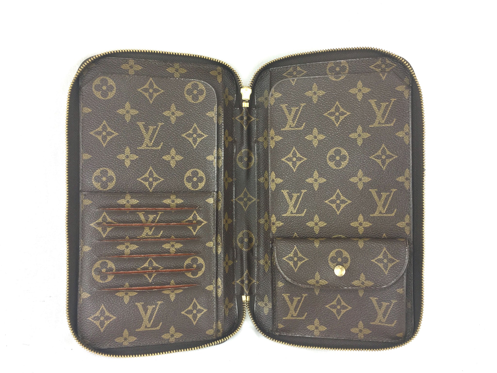 LOUIS VUITTON Monogram Zippy Organizer Travel Clutch Wallet