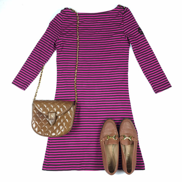 TORY BURCH Striped Dress (XS)