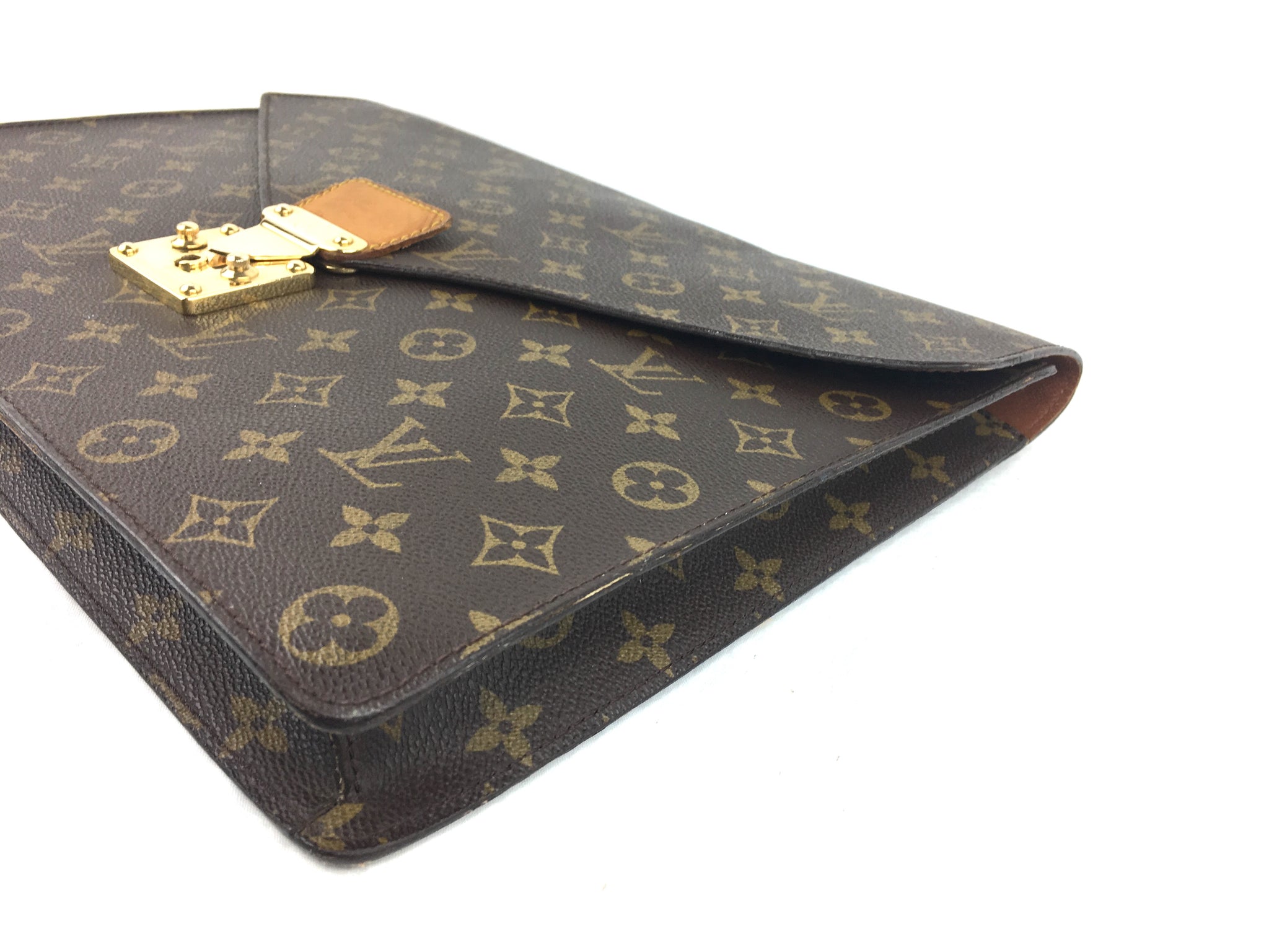 LOUIS VUITTON Monogram Porte Documents Clutch