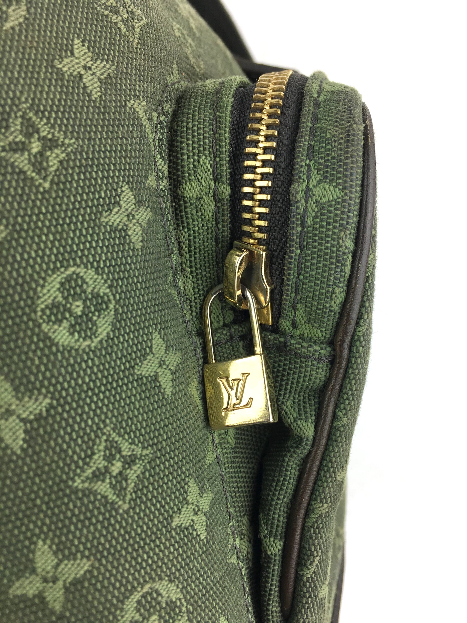 Louis Vuitton Montsouris Backpack Mini Lin GM Green 419971