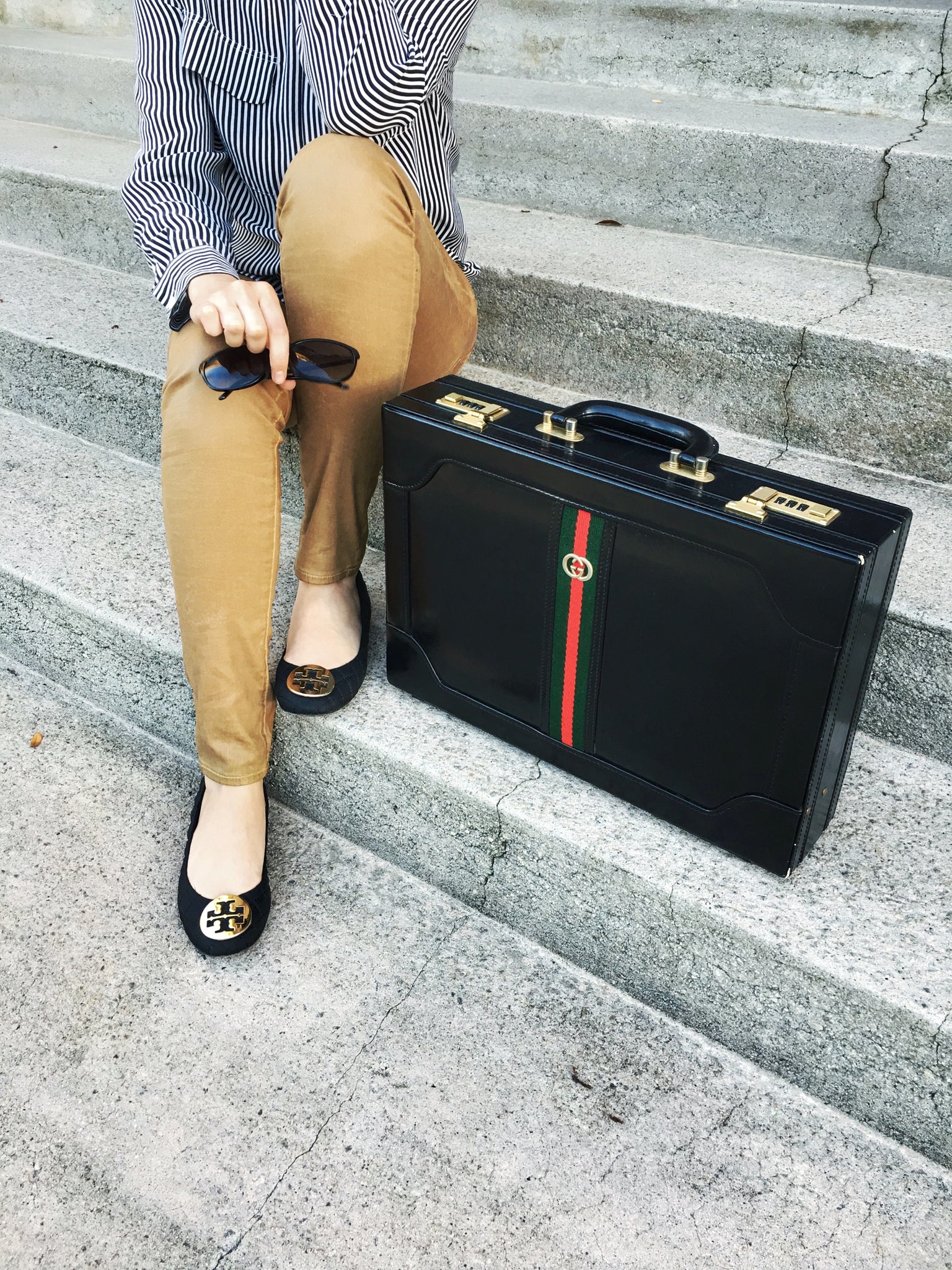 GUCCI Vintage Hard Documents Briefcase