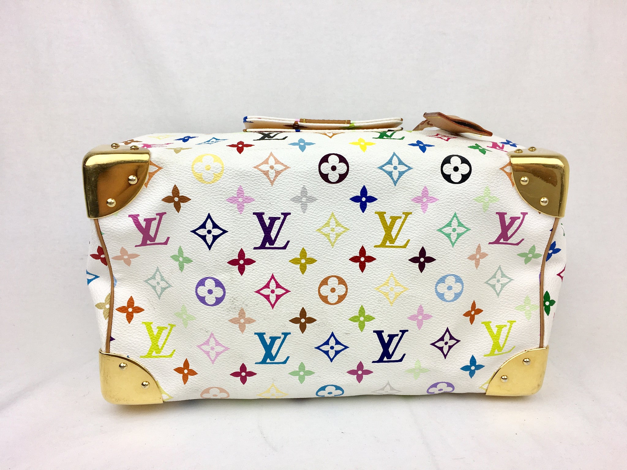 LOUIS VUITTON Multicolor Speedy 30 (White)