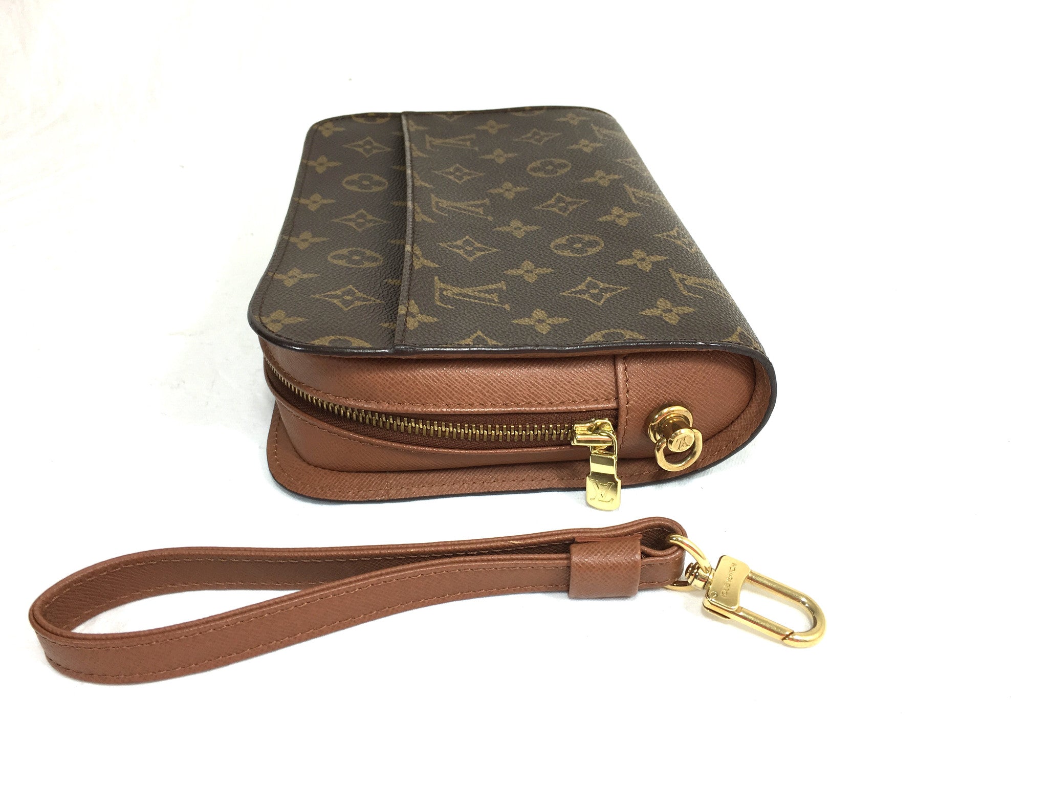 LOUIS VUITTON Monogram Orsay Unisex Clutch Wristlet