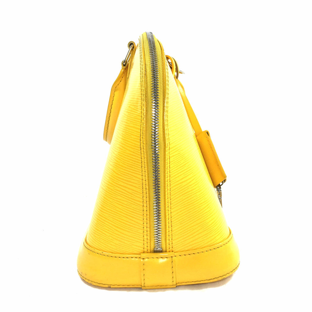 LOUIS VUITTON Epi Citron Yellow Alma PM Handbag