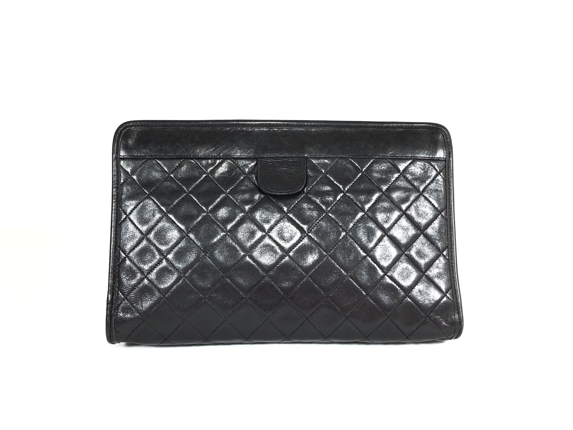 CHANEL Lambskin Quilted Evening Clutch