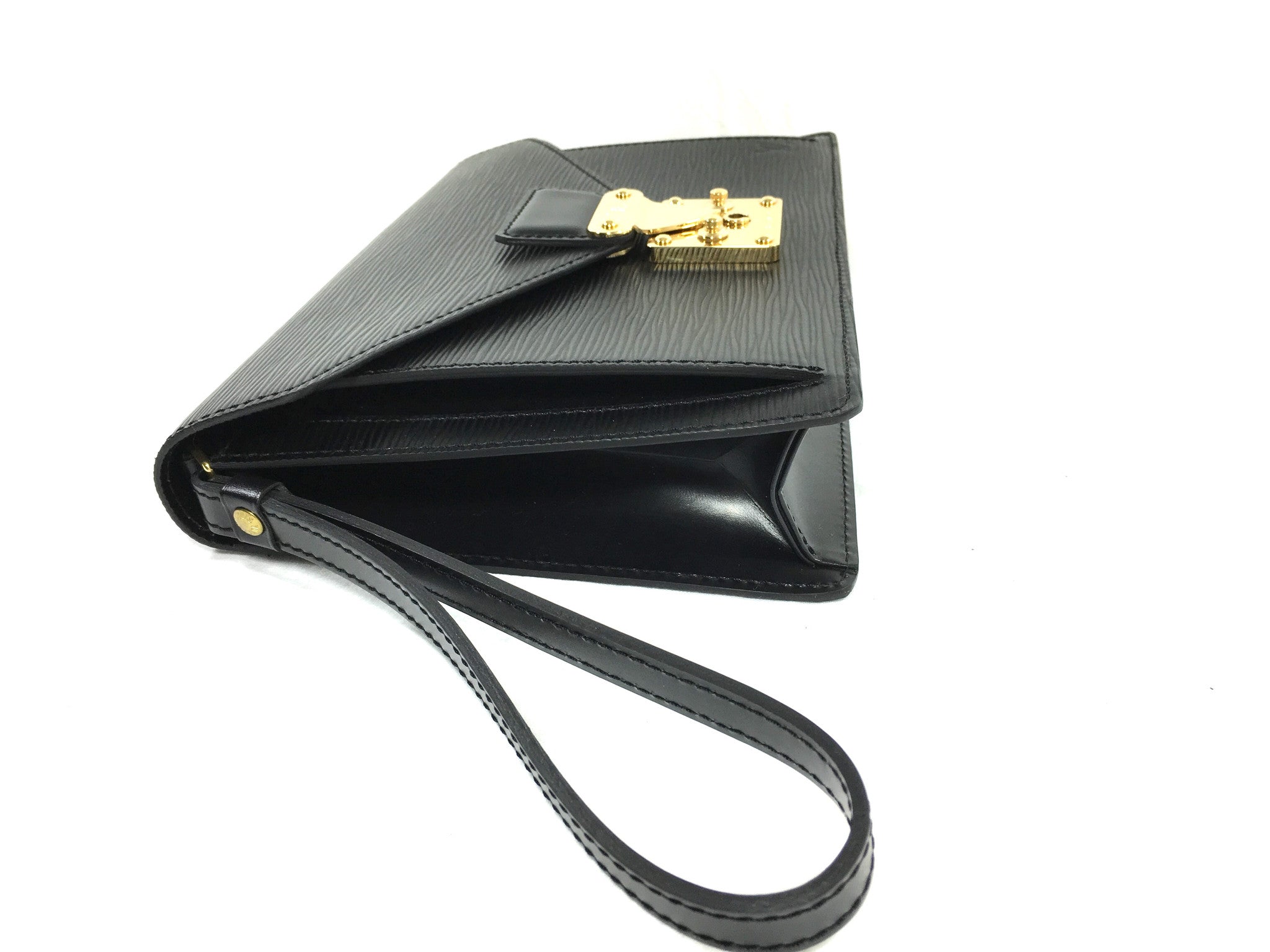 Louis Vuitton Vintage - Epi Pochette Sellier Dragonne - Black - Epi Leather  Clutch Bag - Luxury High Quality - Avvenice