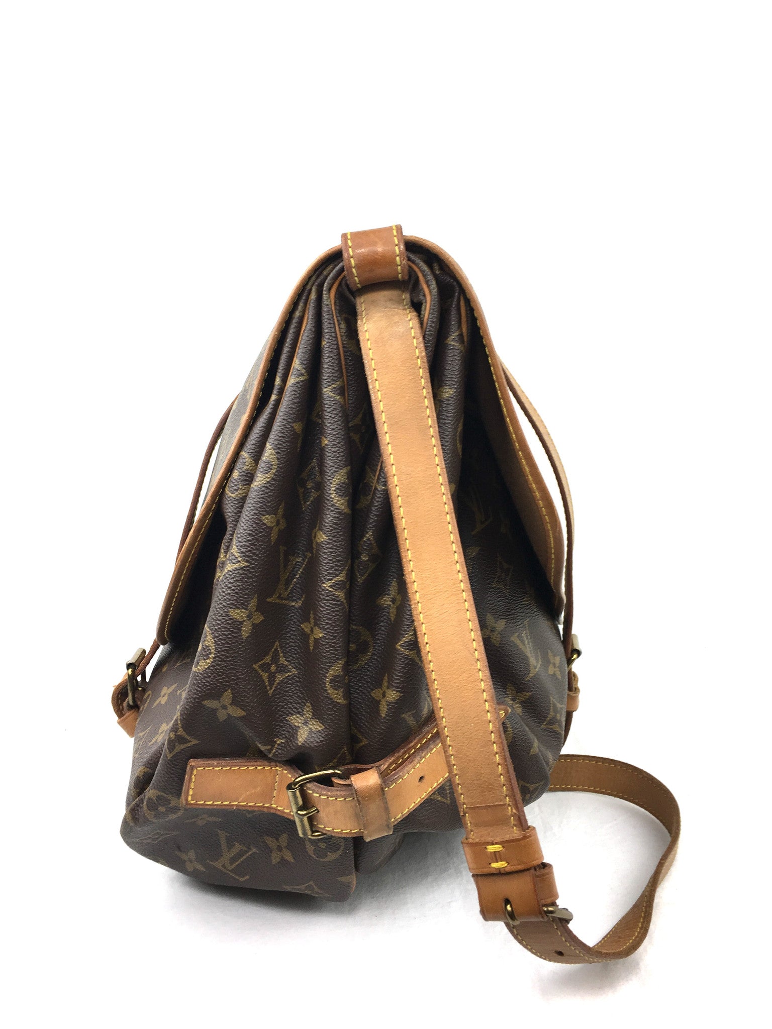 Louis Vuitton Monogram Saumur 43 Shoulder Bag M42252 LV Auth ro431 Cloth  ref.669190 - Joli Closet