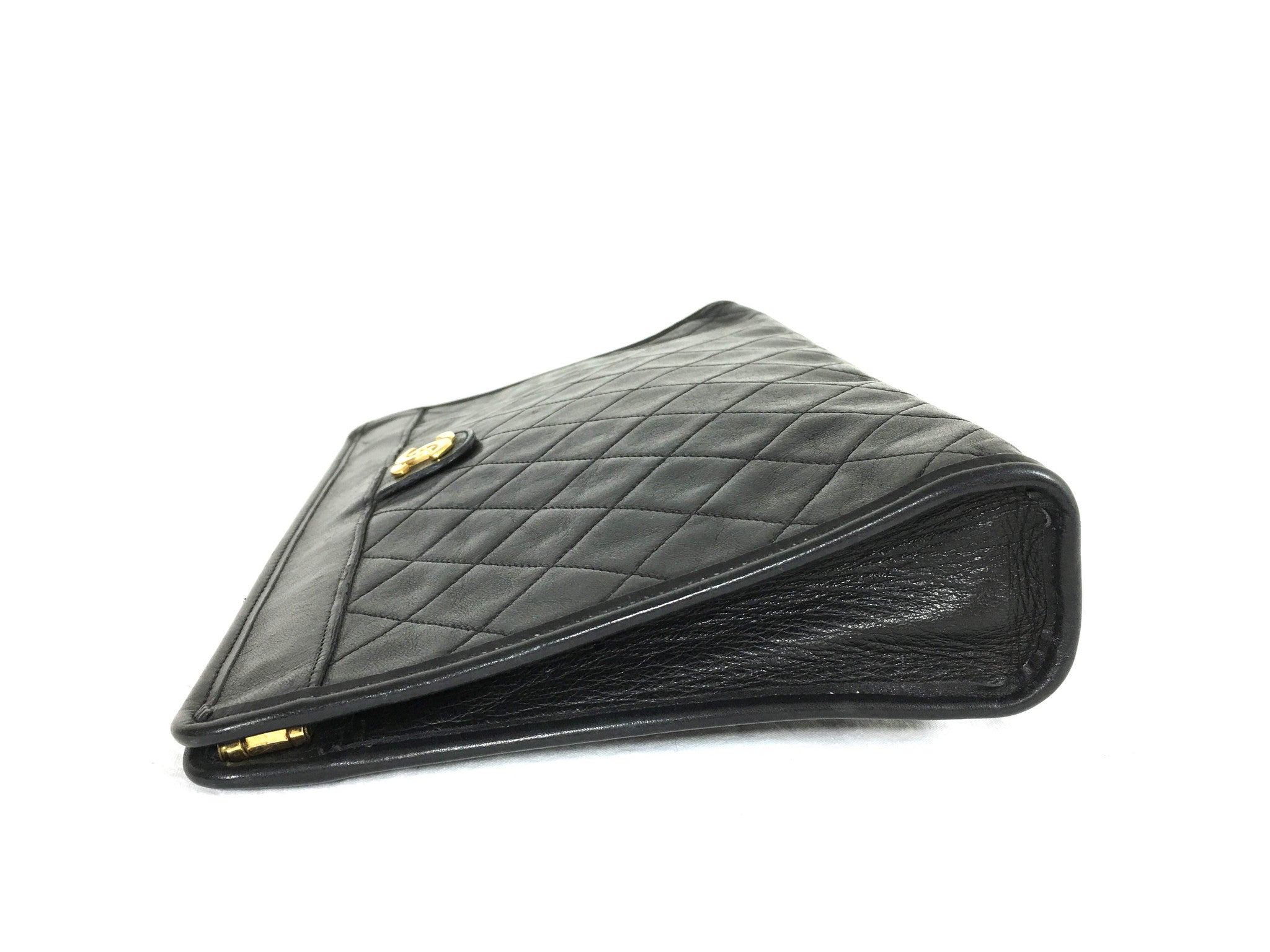 CHANEL Lambskin Quilted Evening Clutch