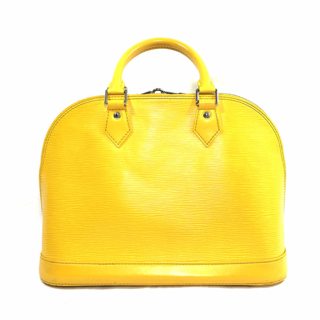 LOUIS VUITTON Epi Citron Yellow Alma PM Handbag