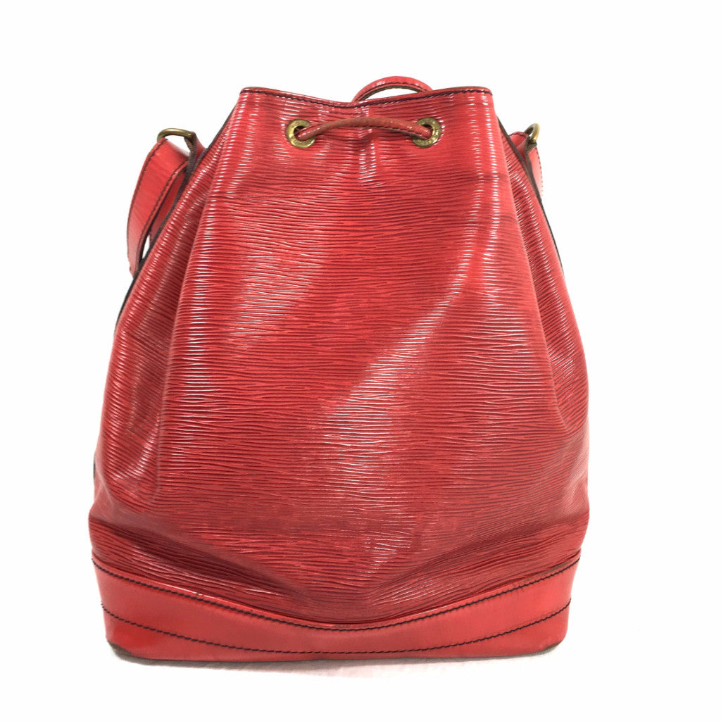 Louis Vuitton Red Epi Leather Noe Bucket Bag Gold Hardware GM. DC