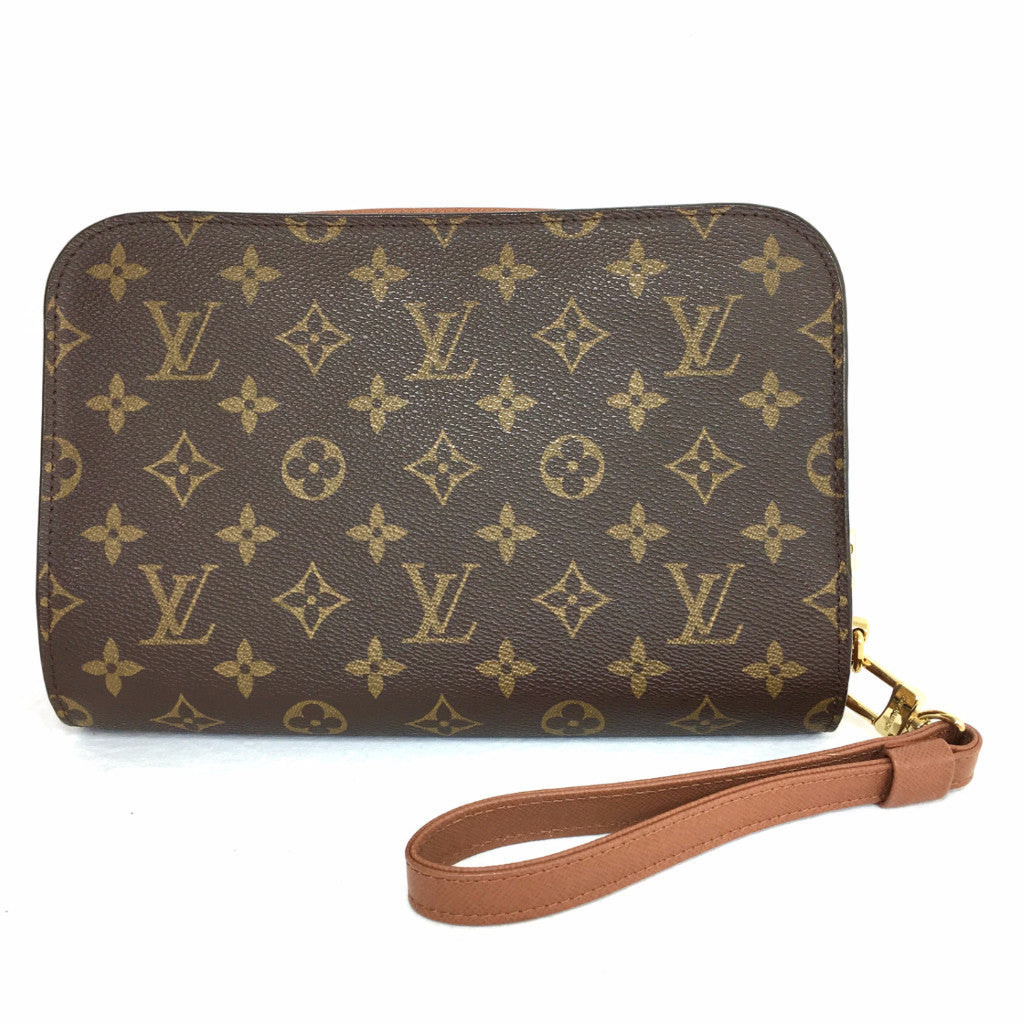 LOUIS VUITTON Monogram Orsay Unisex Clutch Wristlet