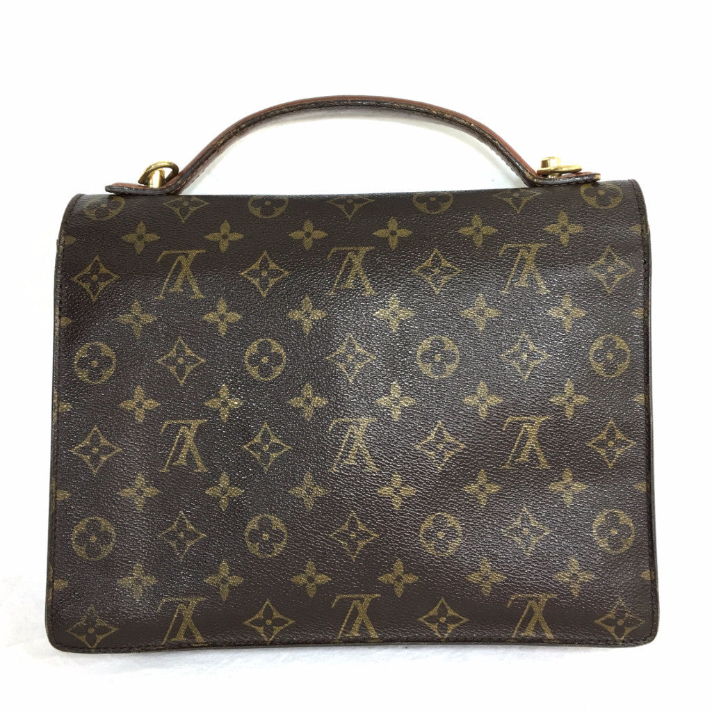 LOUIS VUITTON Monogram Canvas Monceau Bag w/ Strap