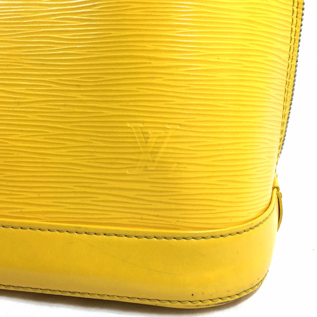 LOUIS VUITTON Epi Citron Yellow Alma PM Handbag