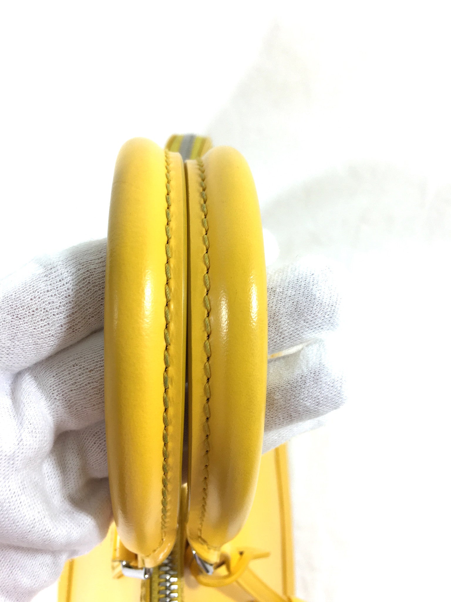 LOUIS VUITTON Epi Citron Yellow Alma PM Handbag