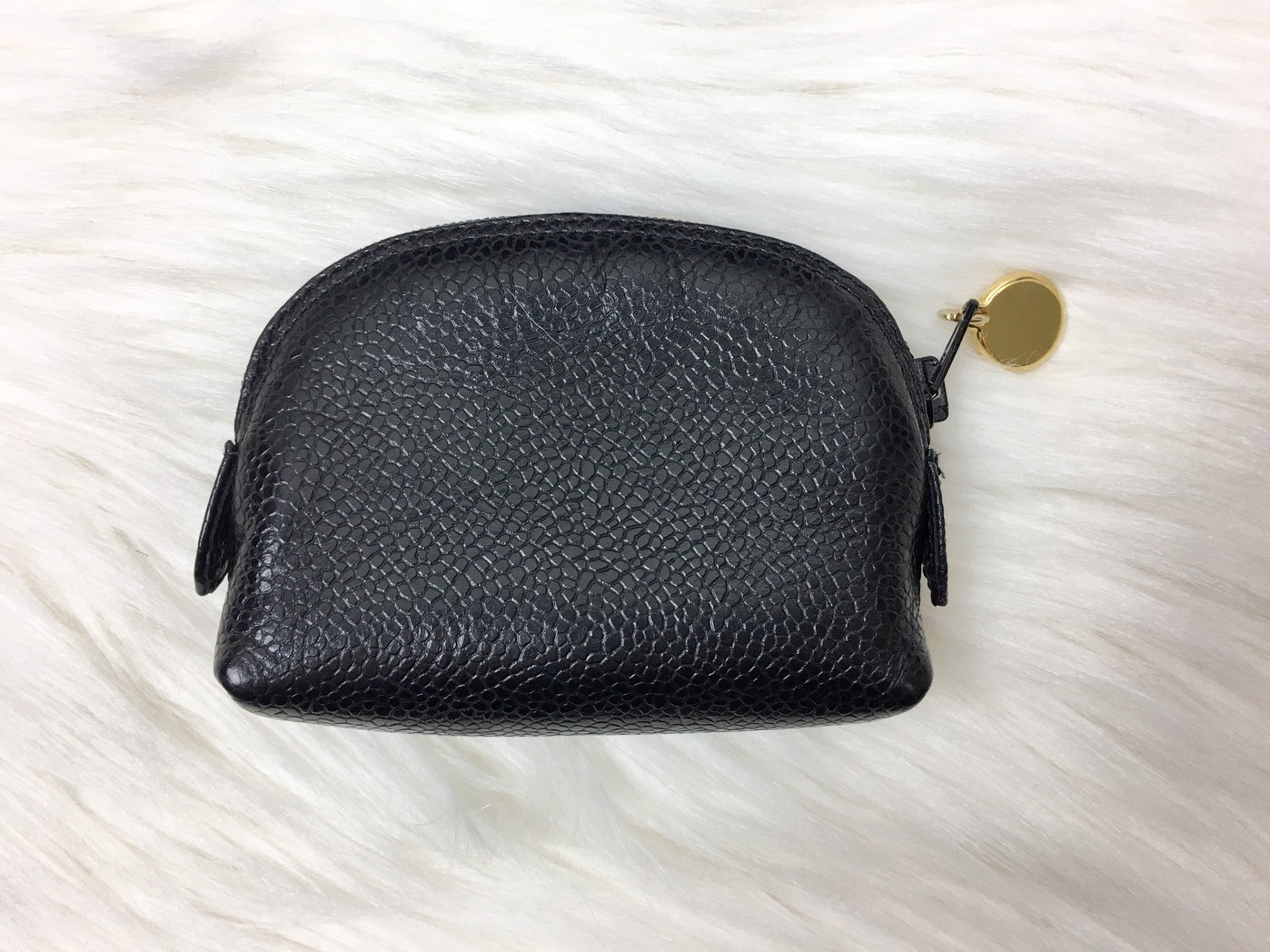CHANEL CC Caviar Leather Coin Case / Pouch