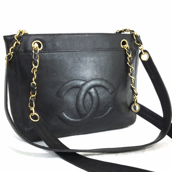 Chanel Briefcase Shoulder Bag 2WAY Black Leather – Timeless