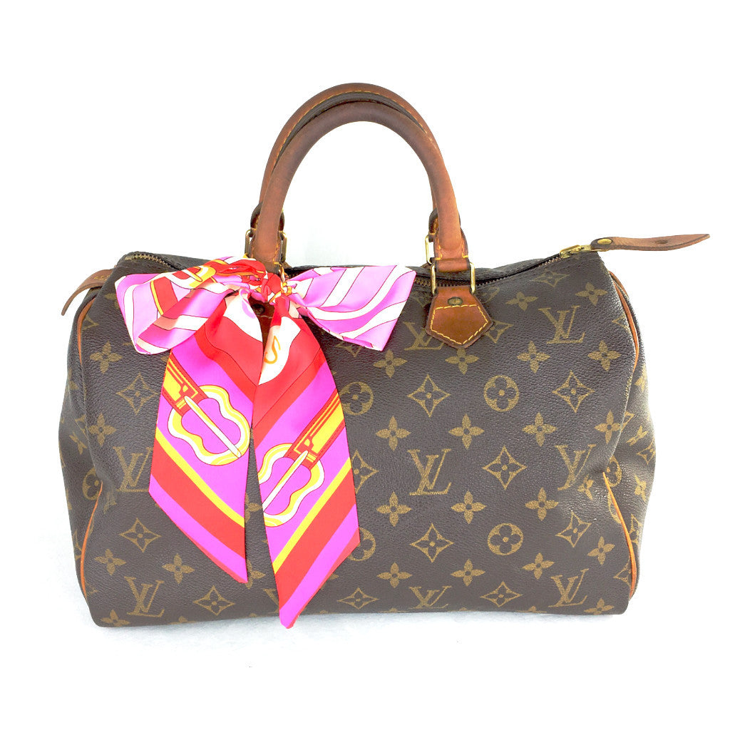 louis vuitton speedy handle scarf