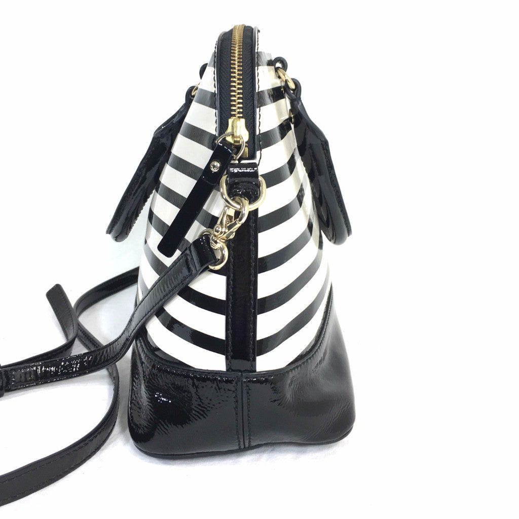 KATE SPADE Striped Satchel Handbag