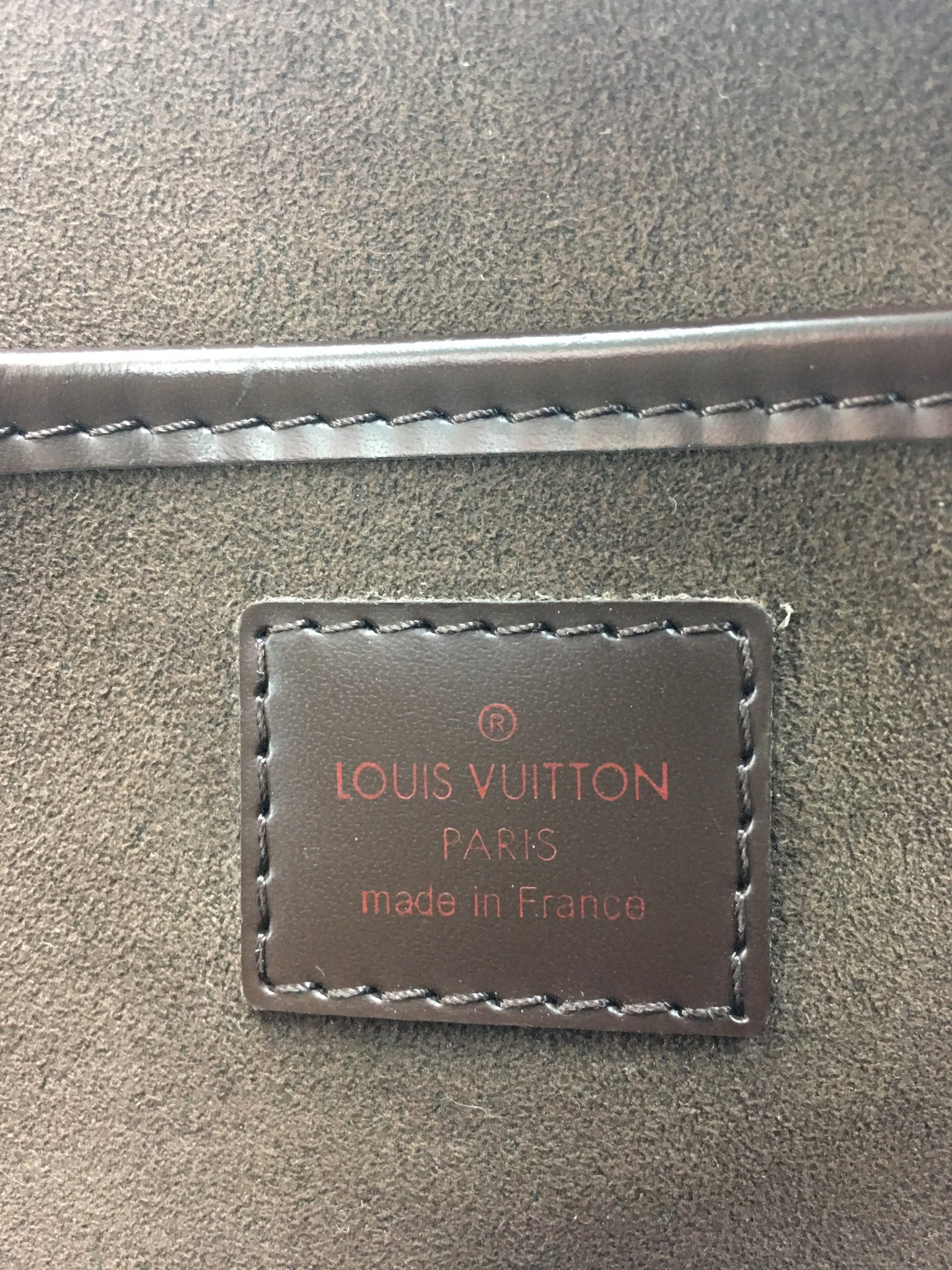 LOUIS VUITTON Wristlet Clutch in Damier Ebene