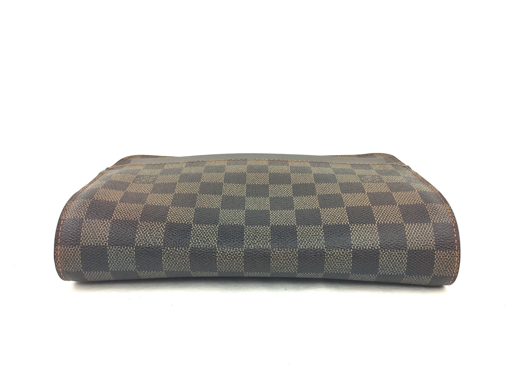 LOUIS VUITTON Wristlet Clutch in Damier Ebene