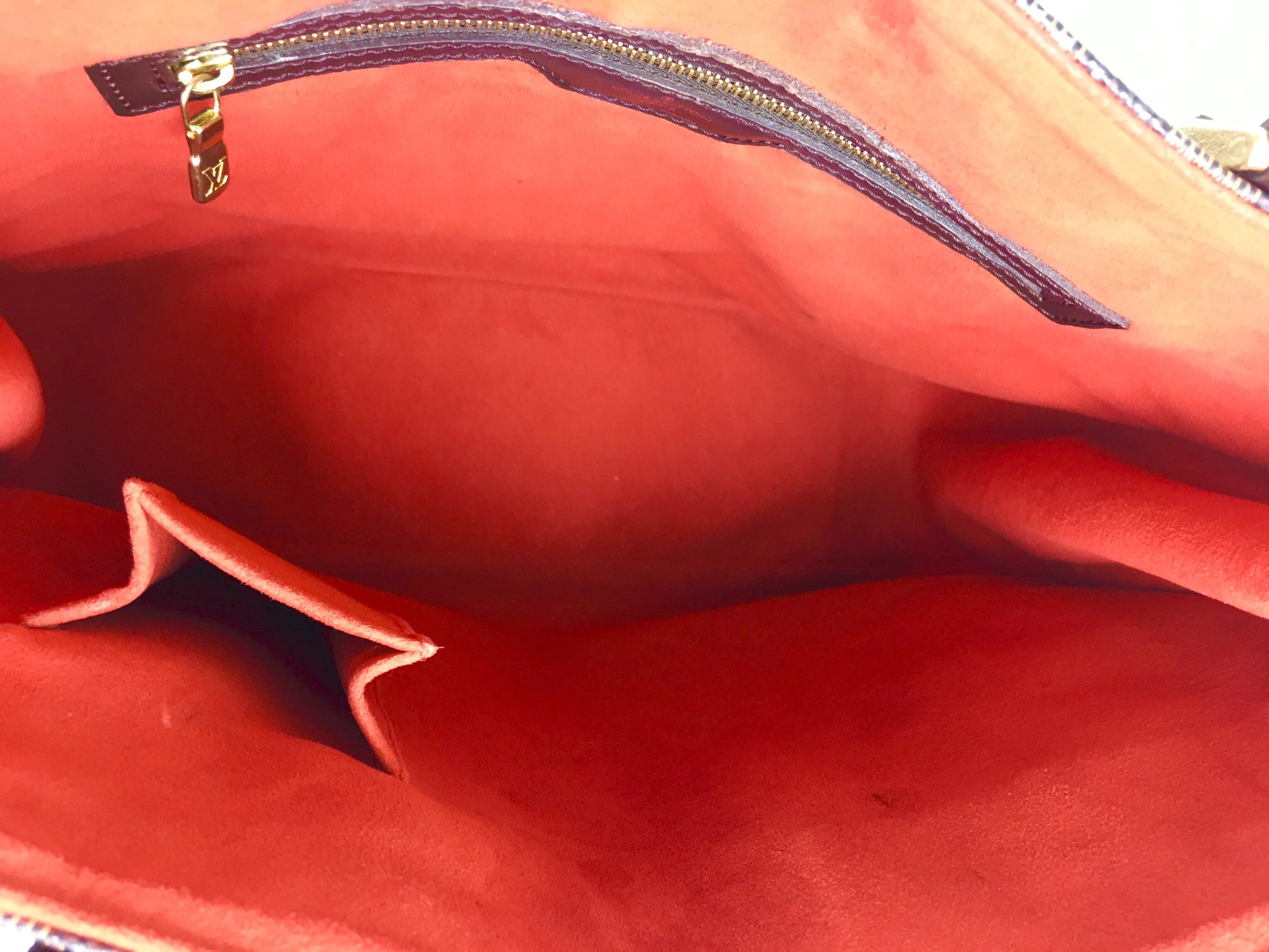 Manhattan Louis Vuitton Uzes tote bag with front pockets in damier ebene  Brown Leather ref.621434 - Joli Closet