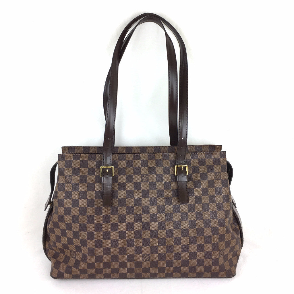 Louis Vuitton Shoulder Bag Siena MM Damier Ebene Canvas Shoulder Hand Bag  A974