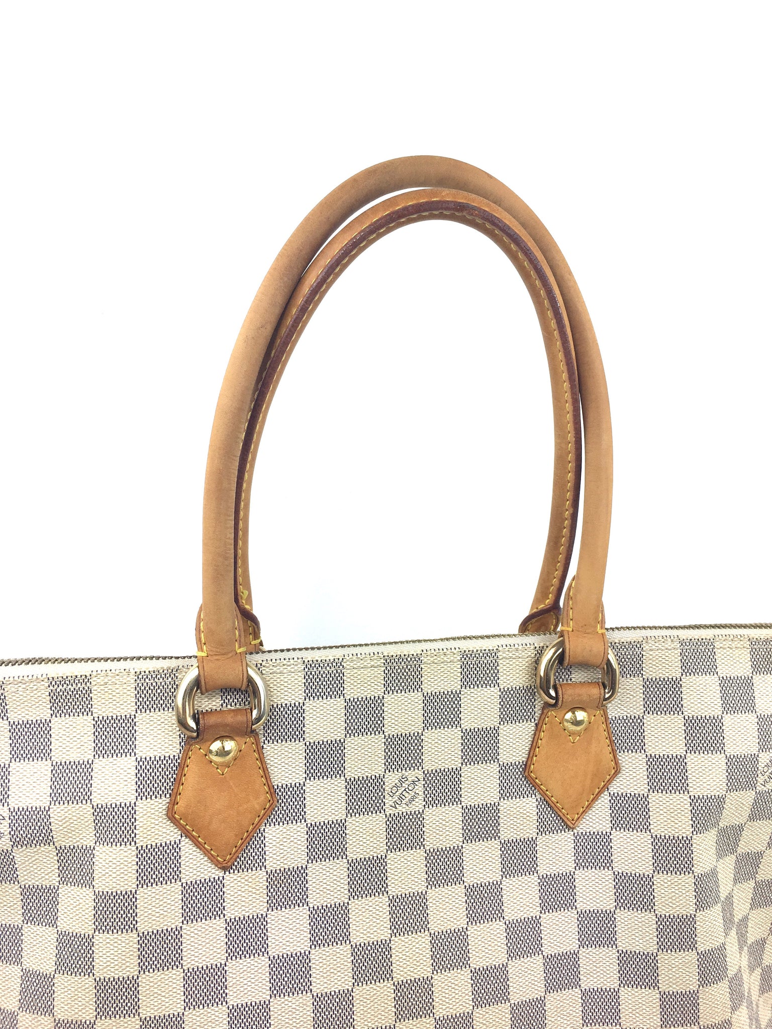 LOUIS VUITTON Damier Azur Saleya MM + FREE Twilly Scarf