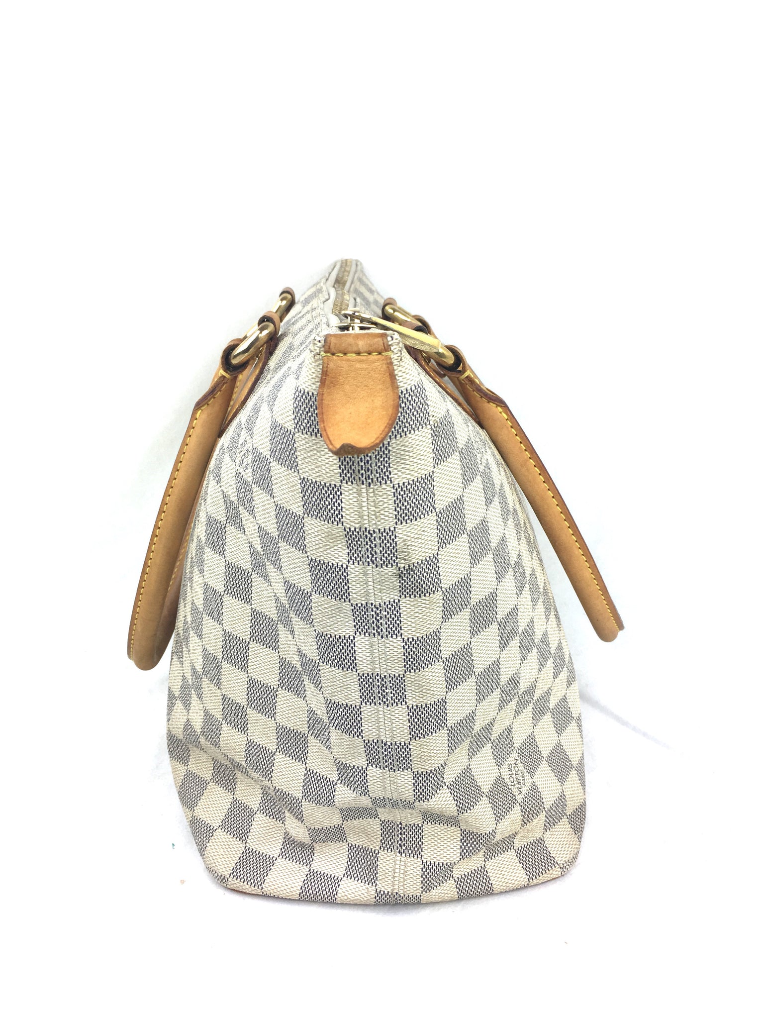 LOUIS VUITTON Damier Azur Saleya MM + FREE Twilly Scarf