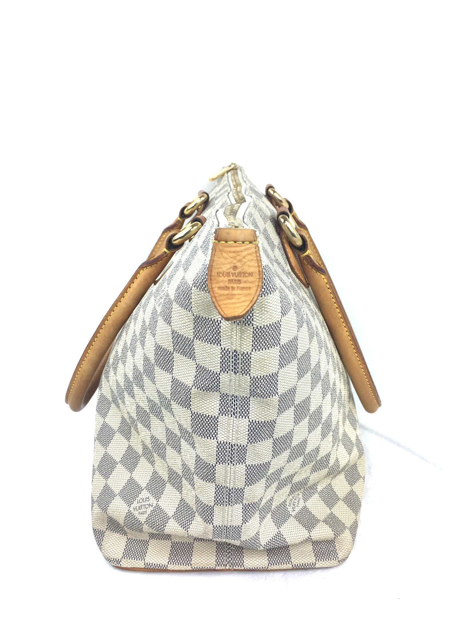 LOUIS VUITTON Damier Azur Saleya MM + FREE Twilly Scarf