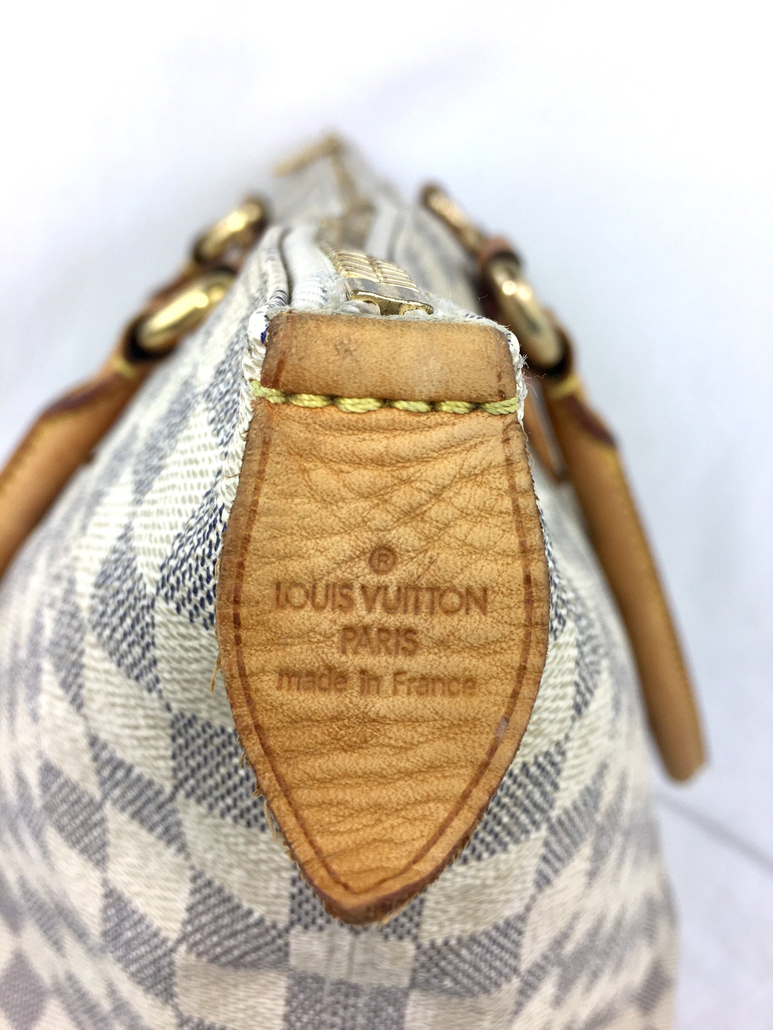 LOUIS VUITTON Damier Azur Saleya MM + FREE Twilly Scarf – Pretty