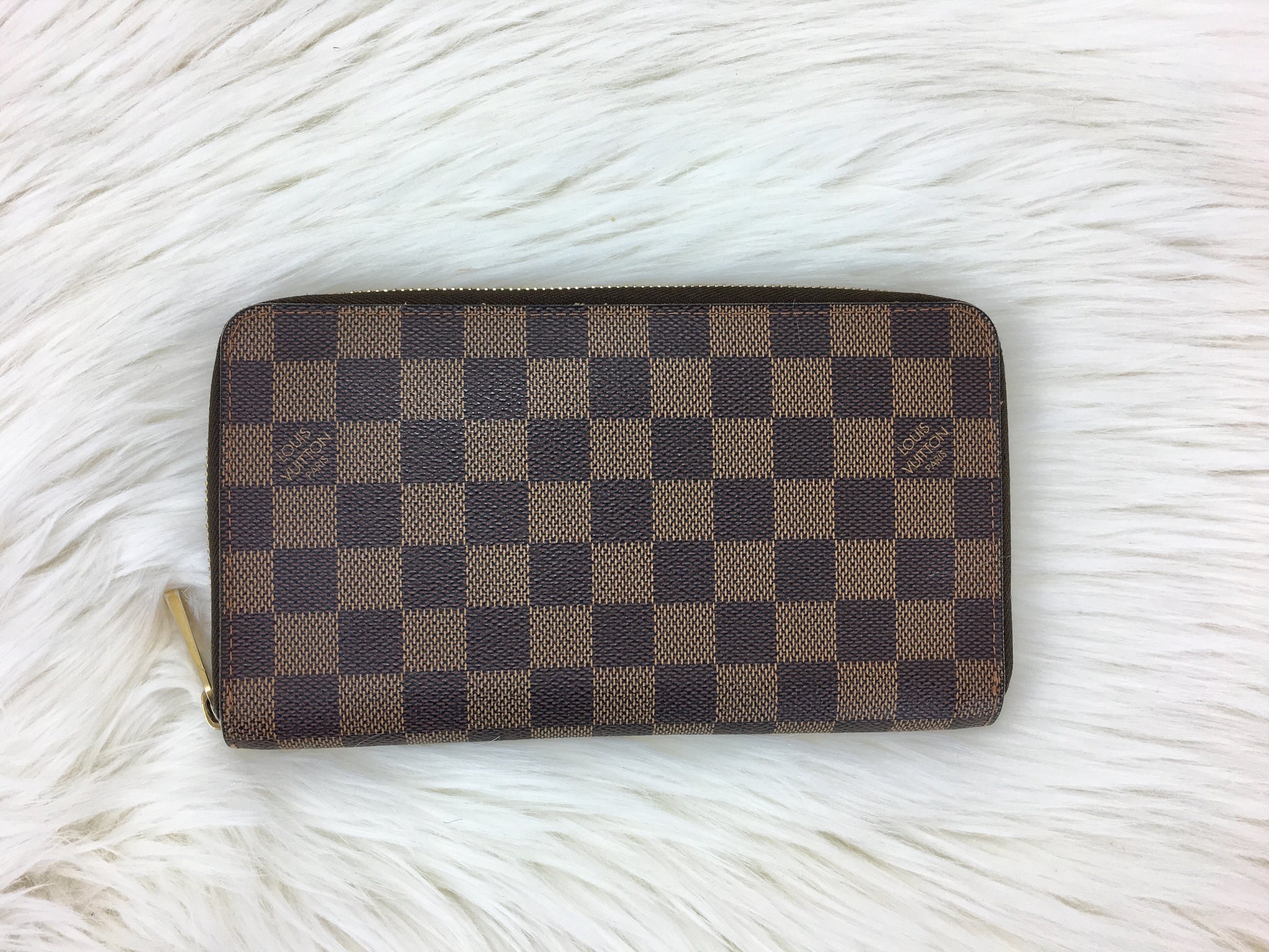 LOUIS VUITTON Damier Ebene Zippy Organizer Travel XL Wallet