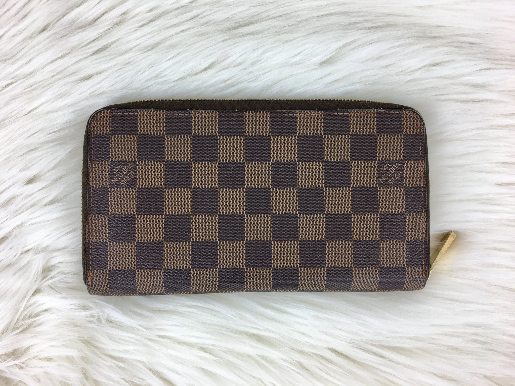 LOUIS VUITTON Damier Ebene Zippy Organizer Travel XL Wallet