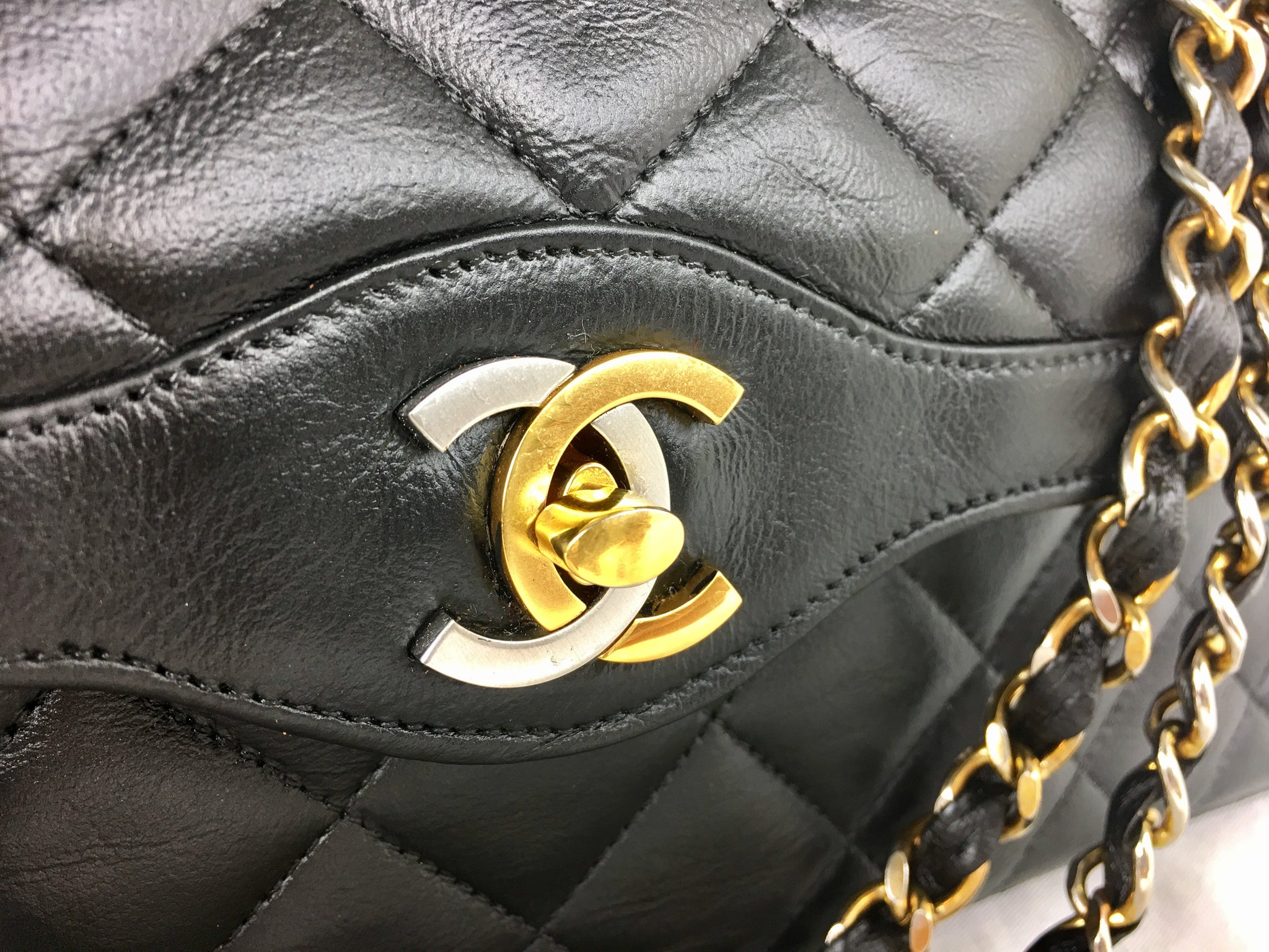 CHANEL Paris Limited Edition 2.55 Double Flap Vintage Bag