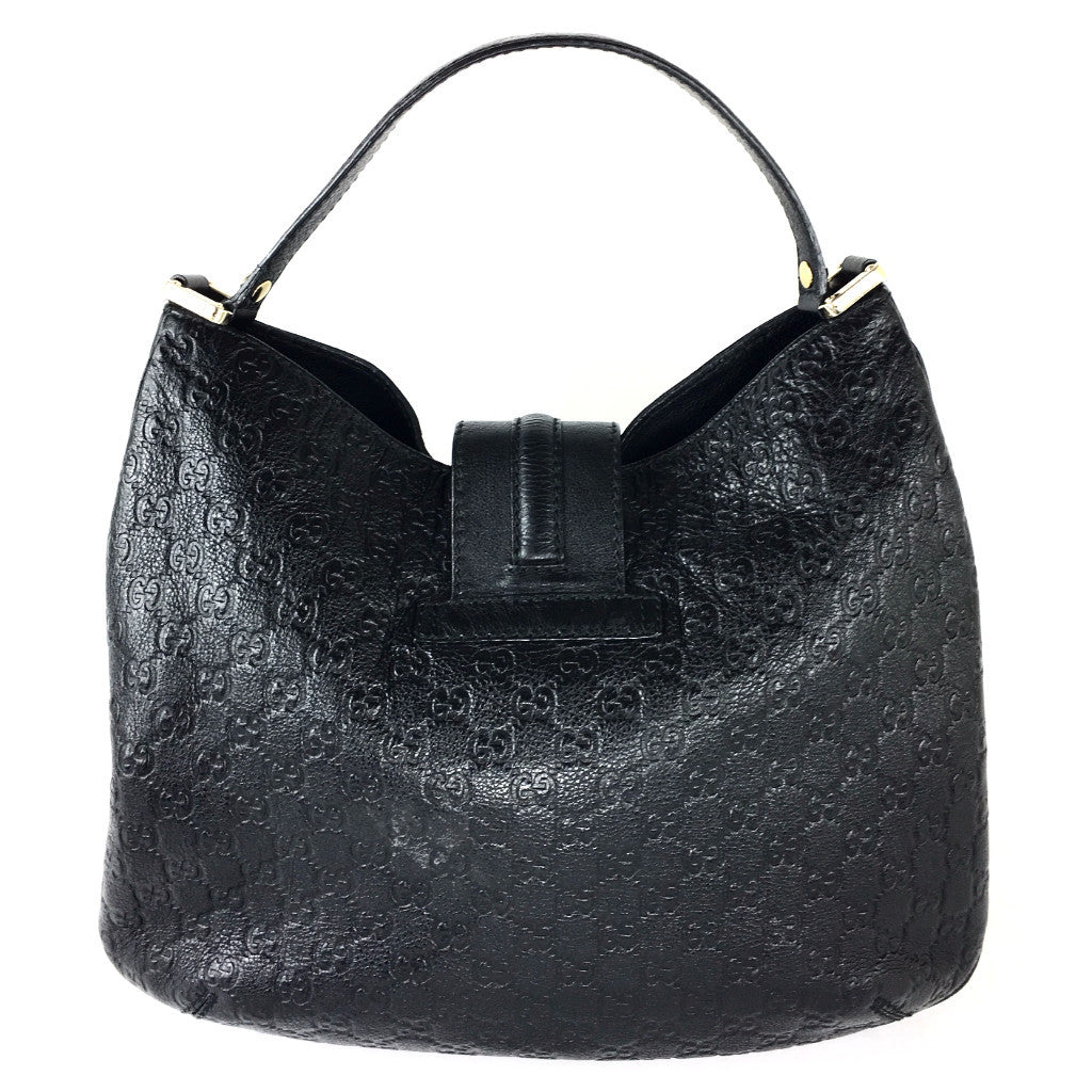 GUCCI Guccissima Black Hobo Bag