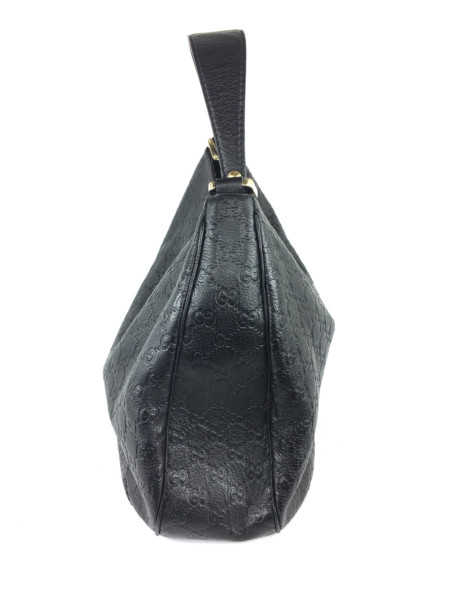 GUCCI Guccissima Black Hobo Bag