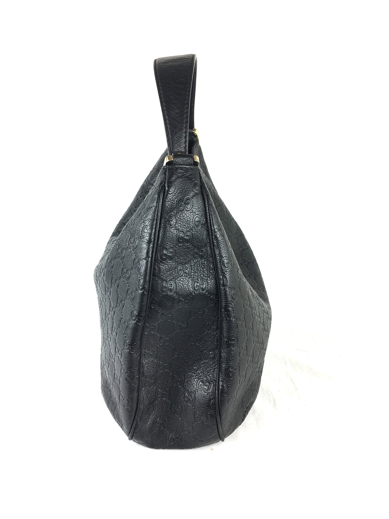 GUCCI Guccissima Black Hobo Bag