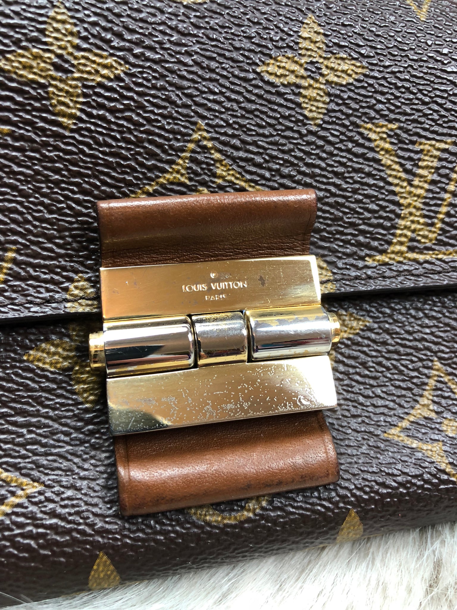 LOUIS VUITTON Monogram & Black Elysee Wallet