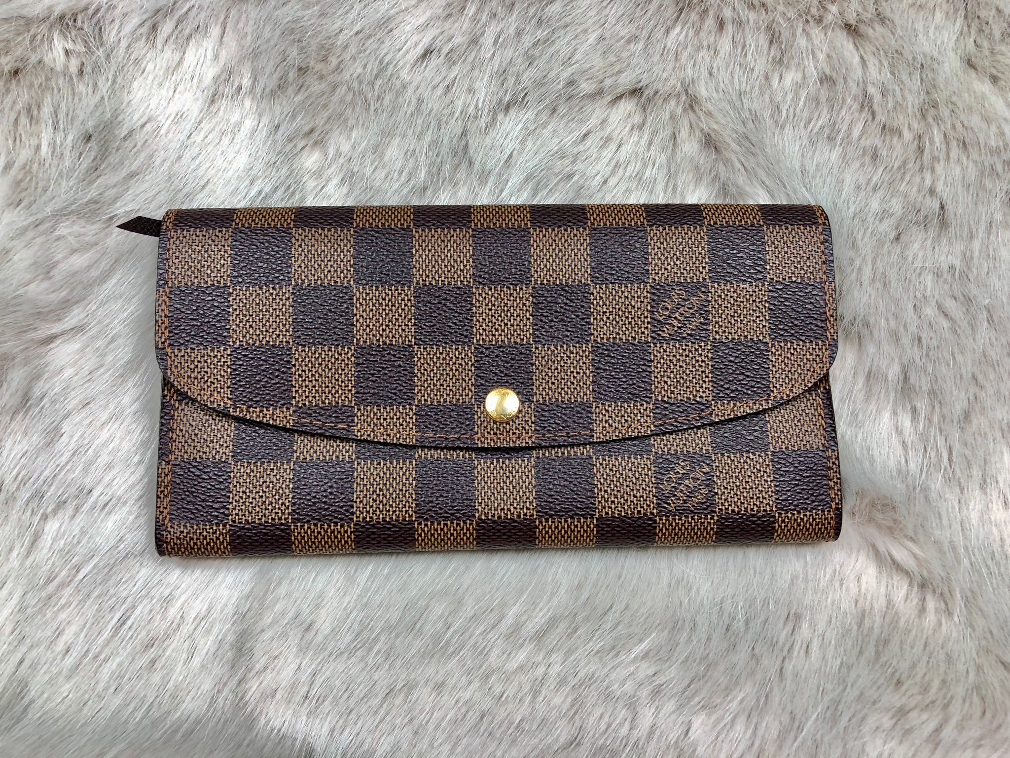 LOUIS VUITTON Damier Ebene Long Wallet