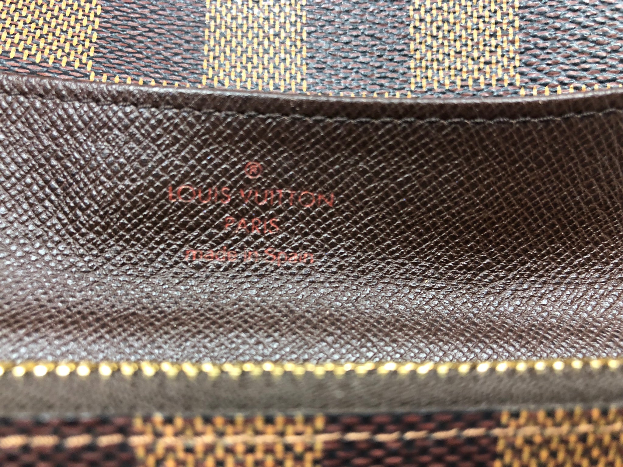 LOUIS VUITTON Damier Ebene Long Wallet