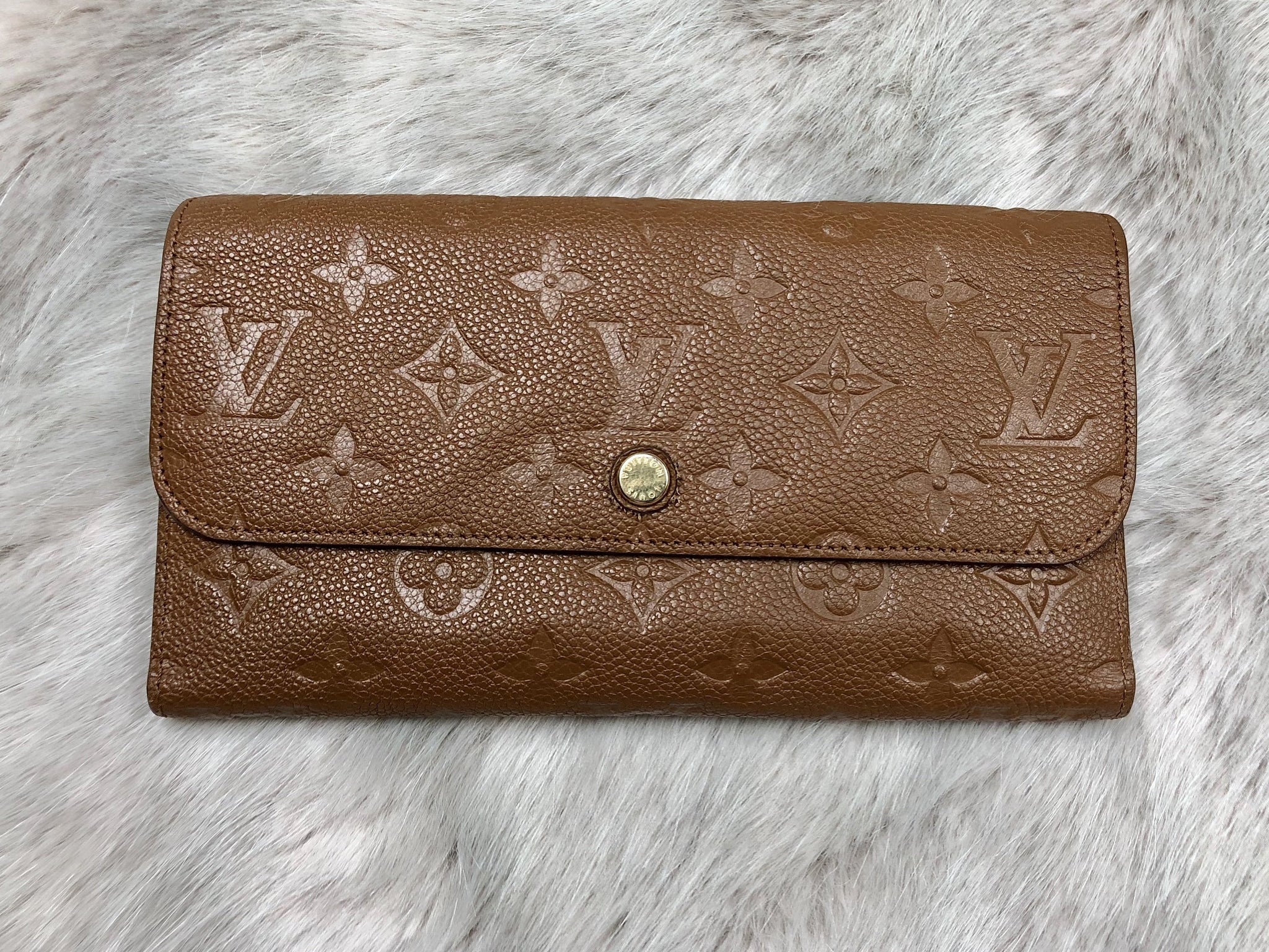 LOUIS VUITTON Monogram Empreinte Tri-fold Wallet