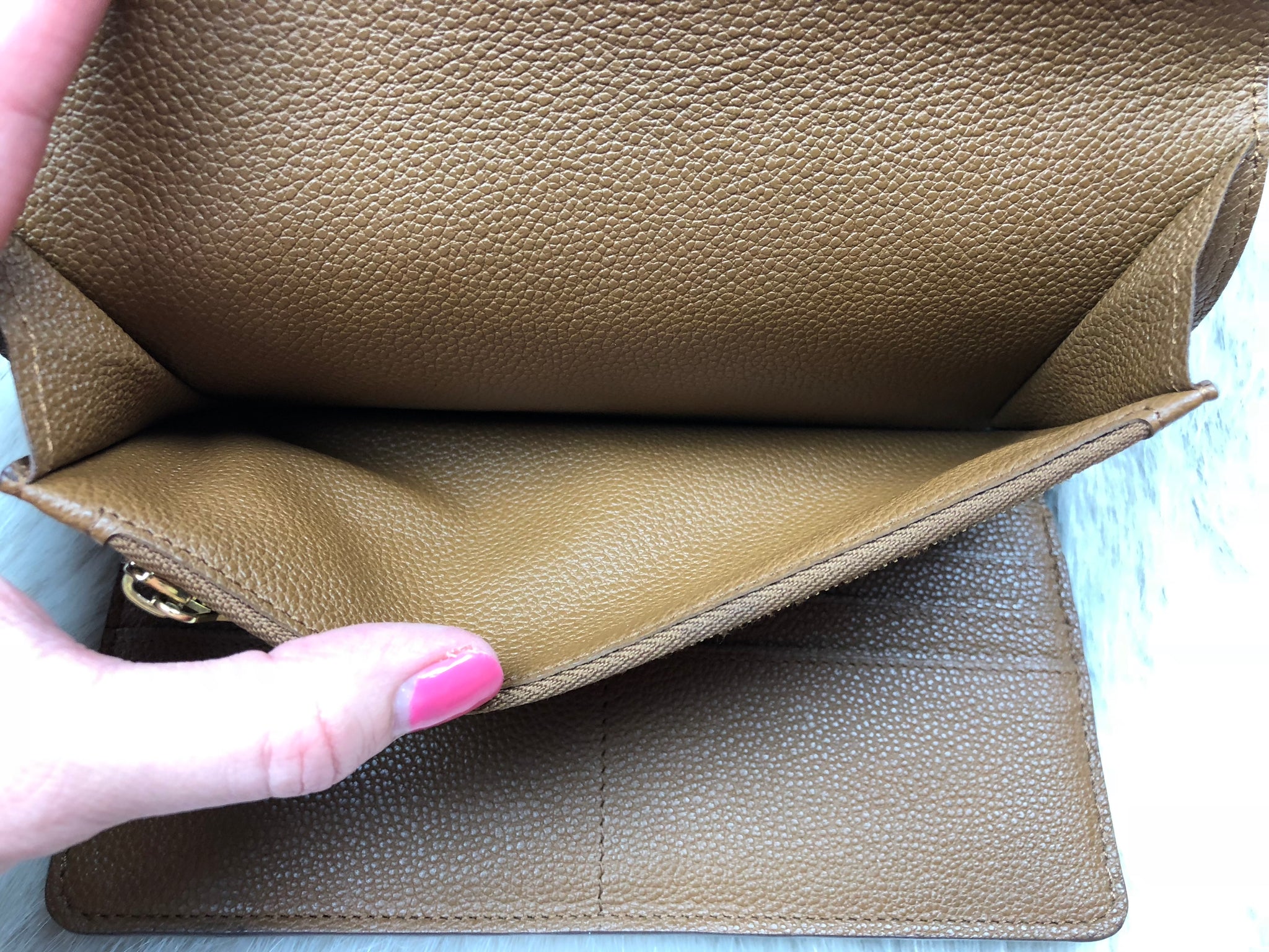 LOUIS VUITTON Monogram Empreinte Tri-fold Wallet