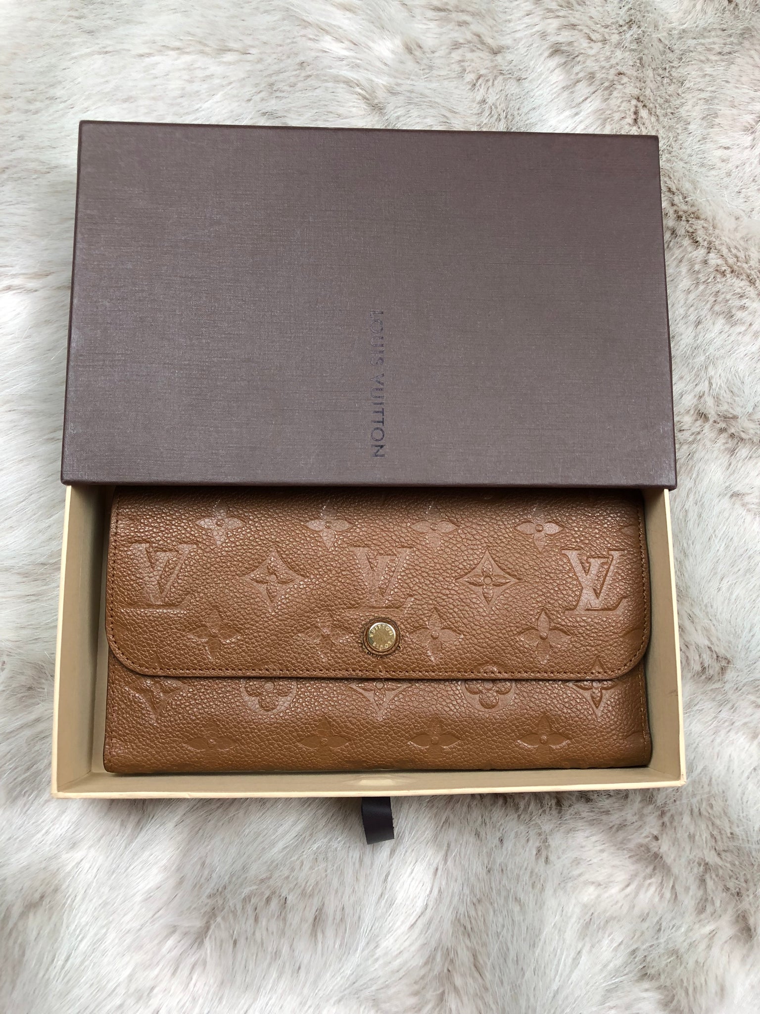 LOUIS VUITTON Monogram Empreinte Tri-fold Wallet