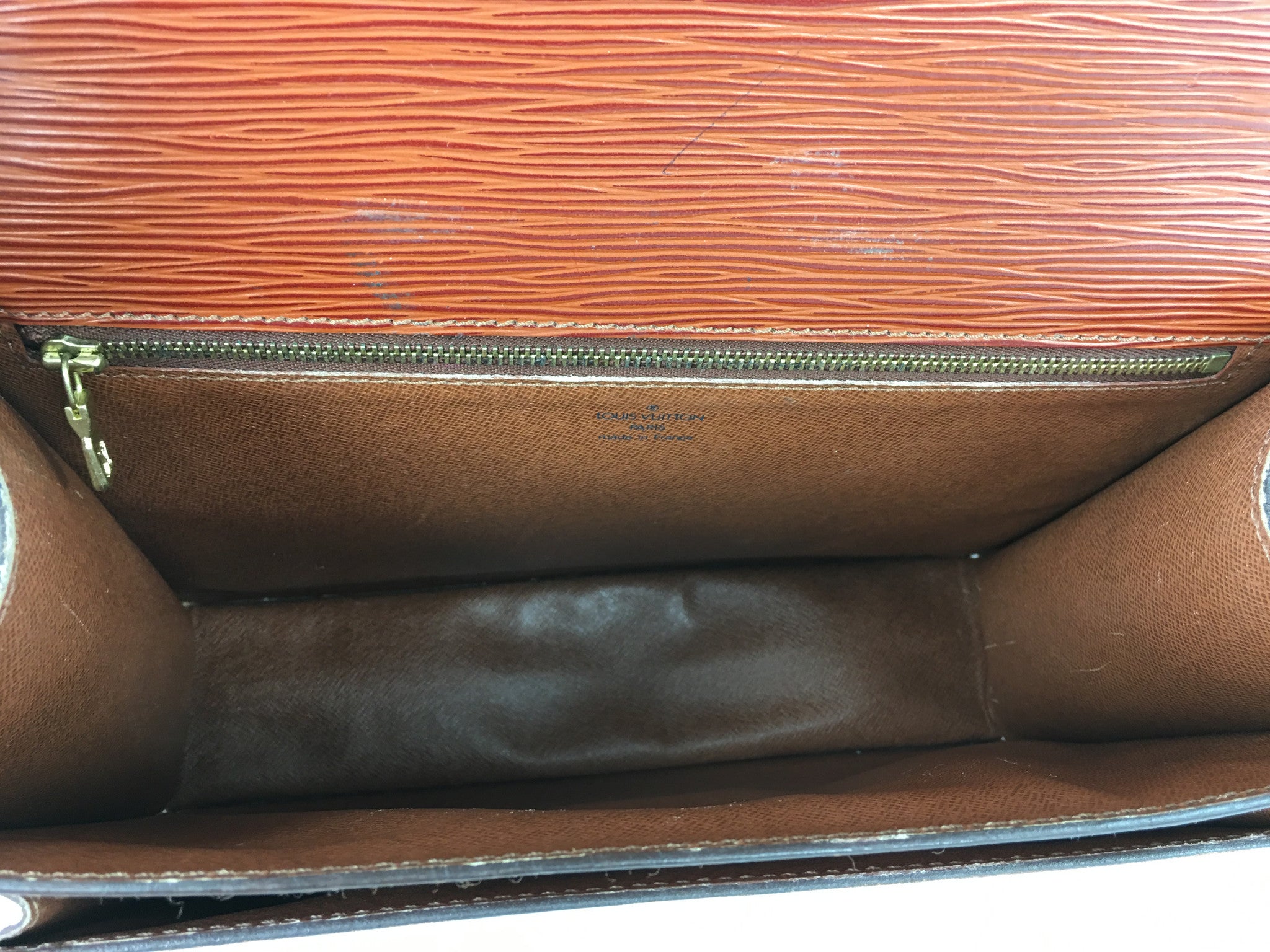 Louis Vuitton, Bags, Louis Vuitton Epi Monceau Hand Bag Brown M5223 Lv  Auth 4439